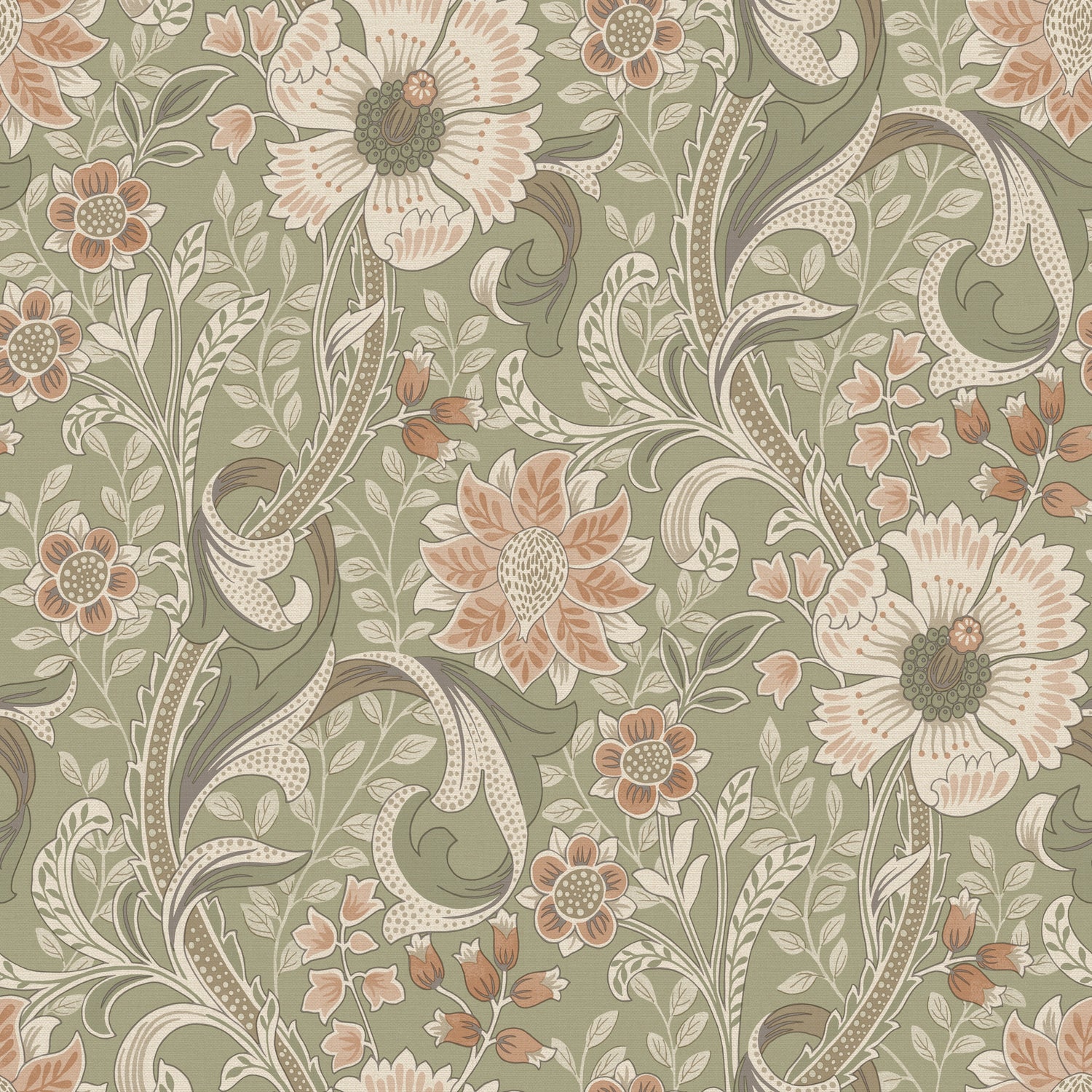 Liora wallpaper in green color - pattern number 4191-83014 - by Chesapeake in the Kitchen &amp; Bath collection