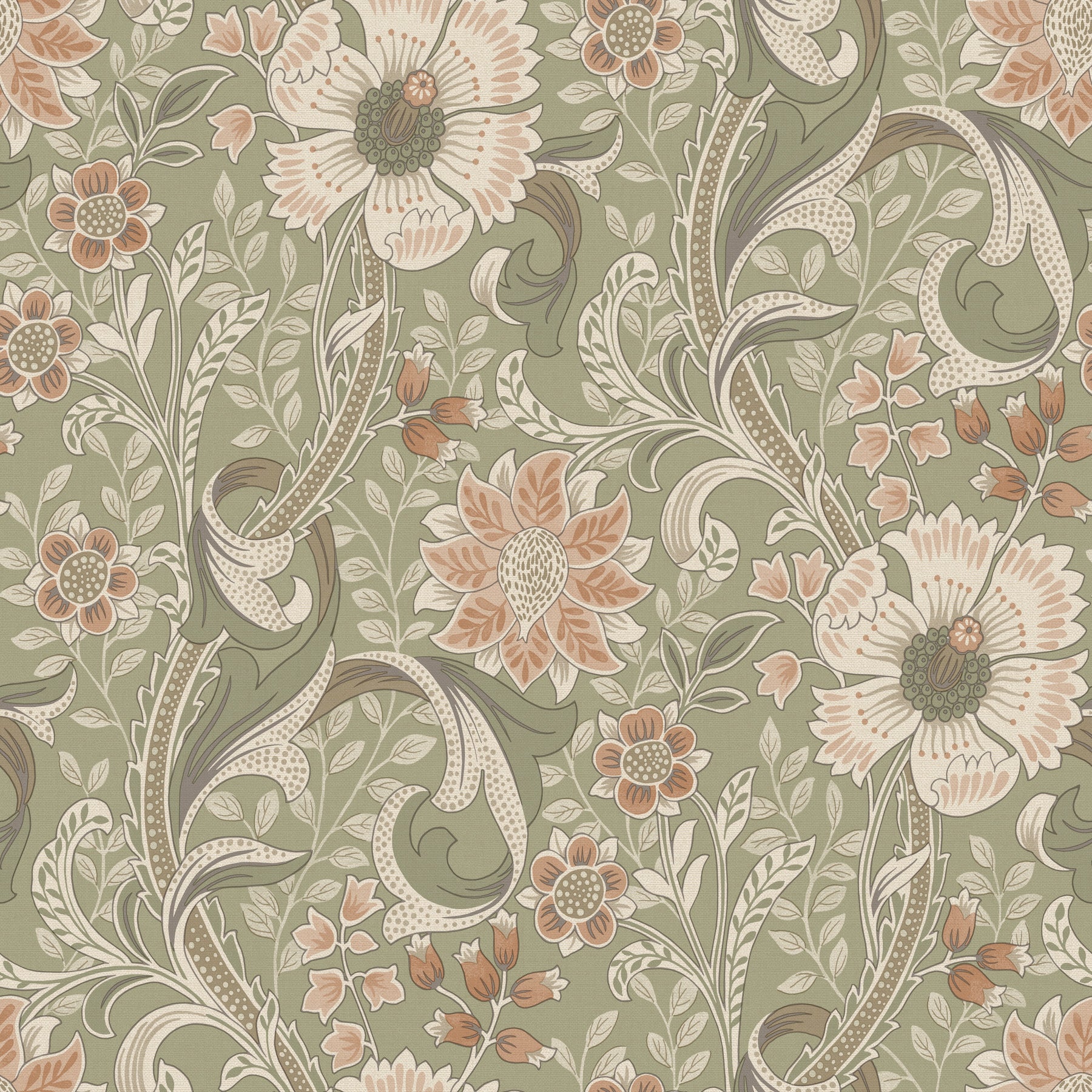 Liora wallpaper in green color - pattern number 4191-83014 - by Chesapeake in the Kitchen &amp; Bath collection