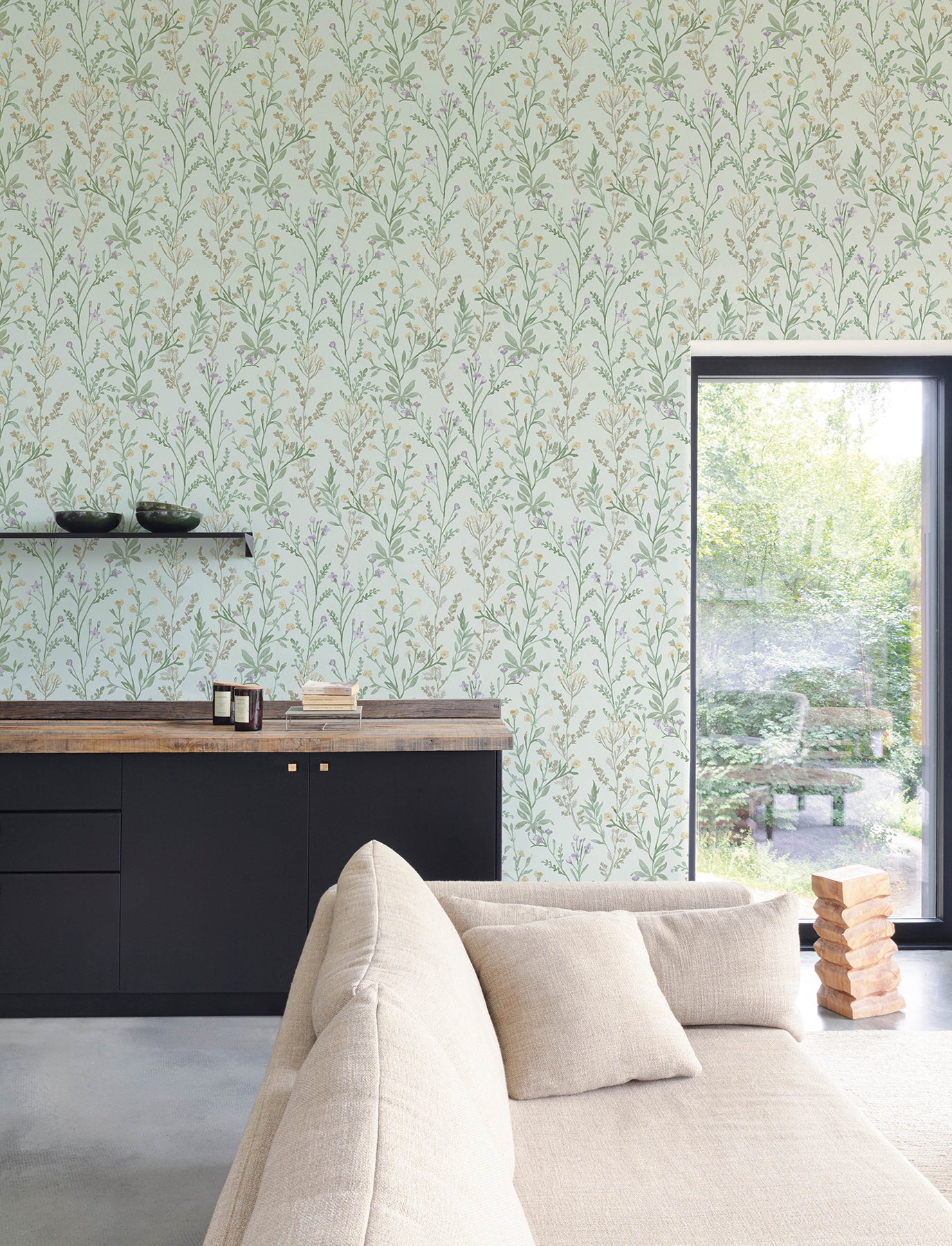 Laverne wallpaper in aquamarine color - pattern number 4191-83018 - by Chesapeake in the Kitchen &amp; Bath collection