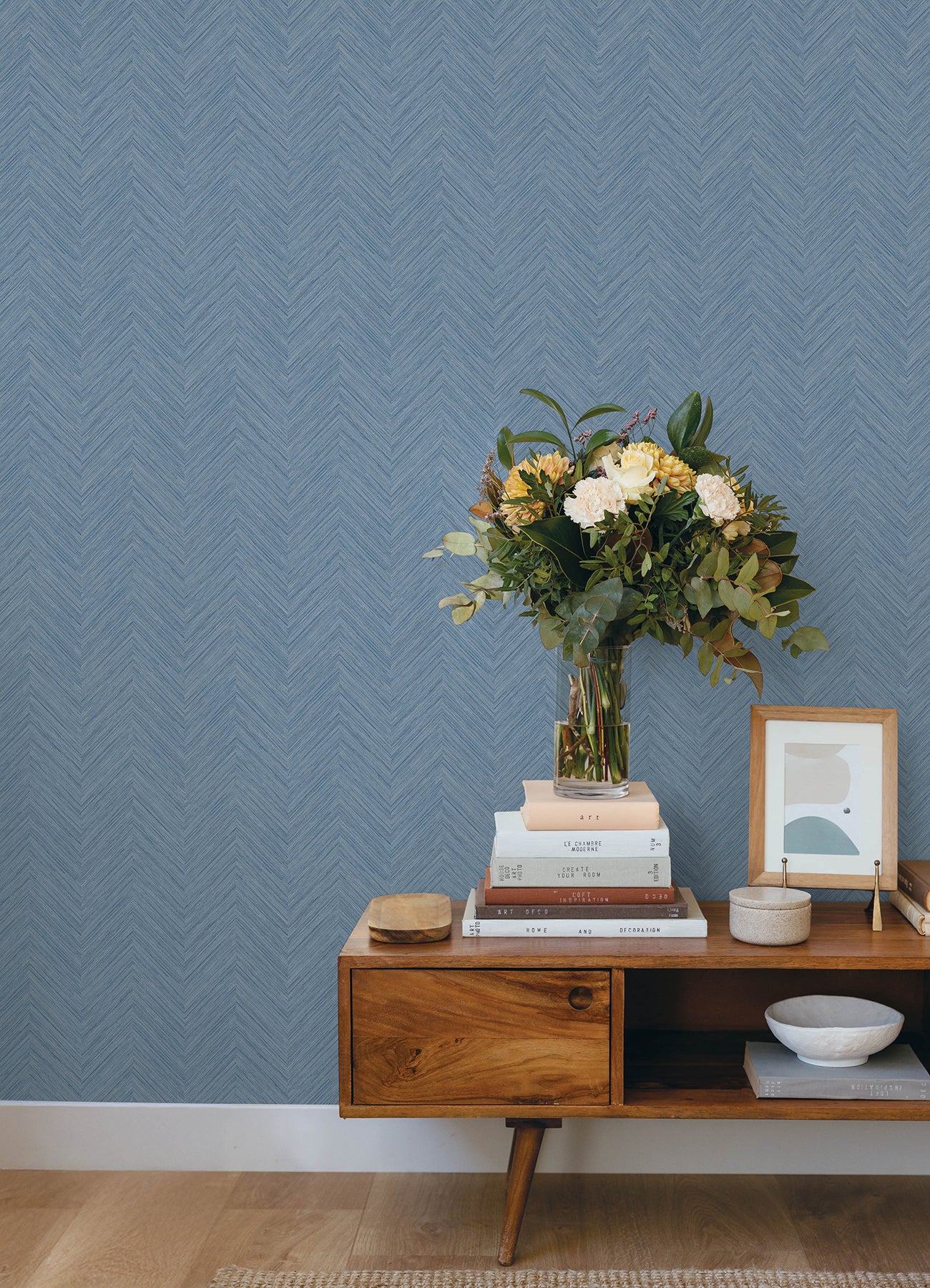 Caladesi Wallpaper in blue color - pattern number 4192-13678 - by Chesapeake in the Plaid and Stripe Resource Collection collection