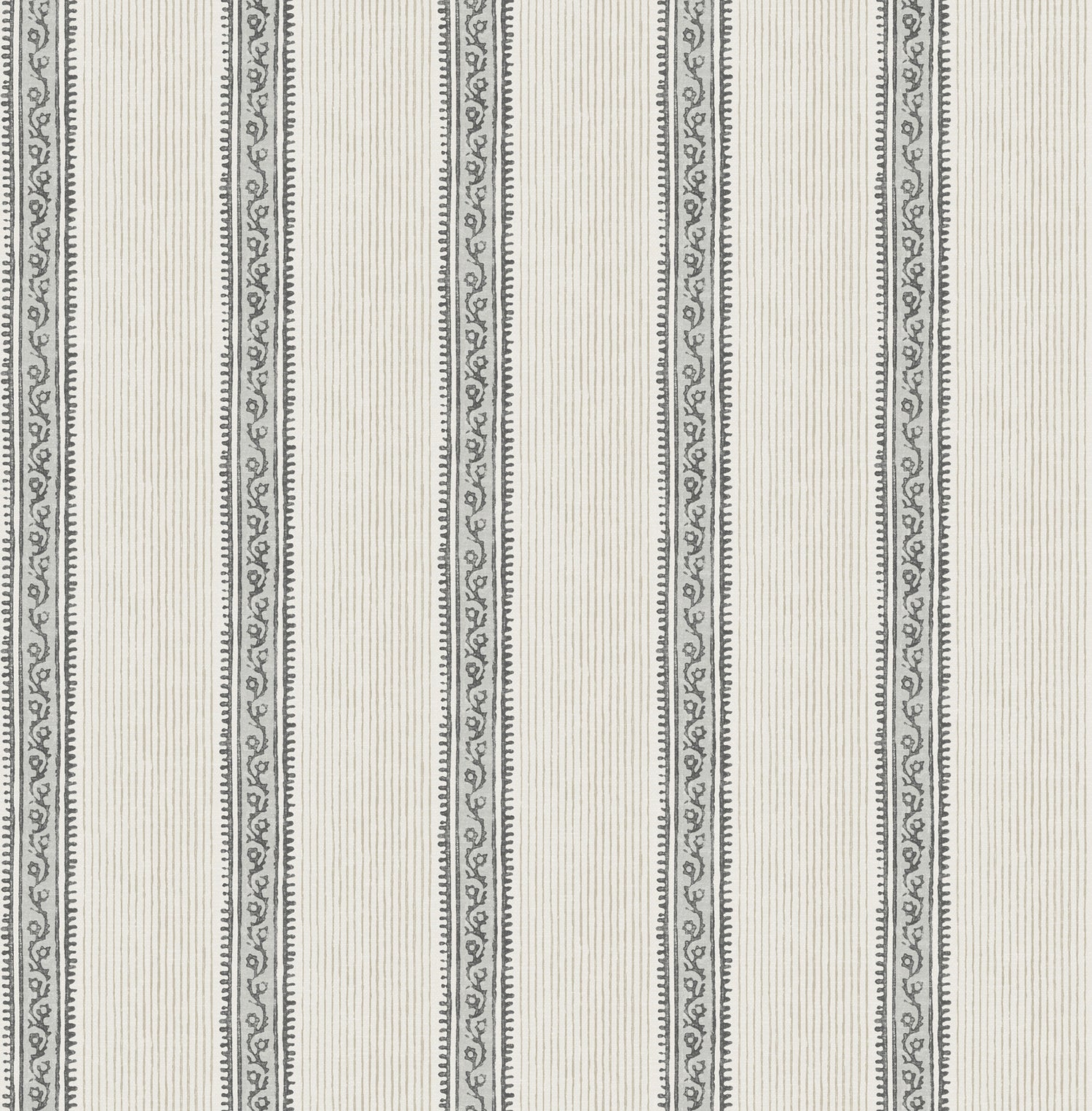 Mandevilla Wallpaper in black color - pattern number 4192-27426 - by Chesapeake in the Plaid and Stripe Resource Collection collection