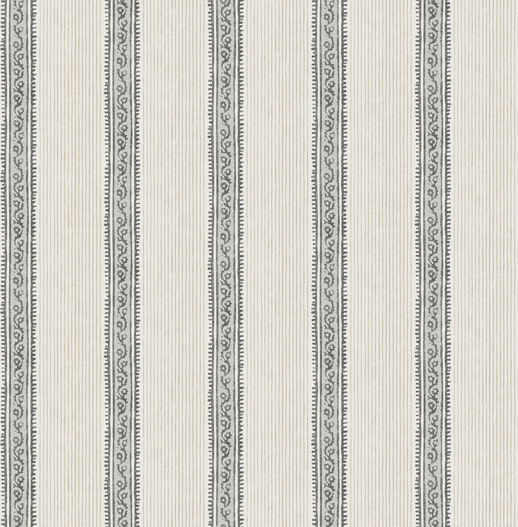 Mandevilla Wallpaper in black color - pattern number 4192-27426 - by Chesapeake in the Plaid and Stripe Resource Collection collection