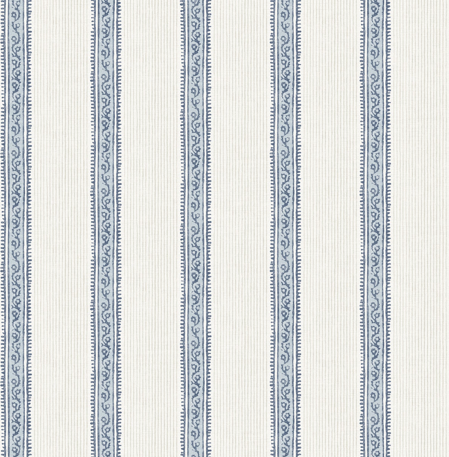 Mandevilla Wallpaper in blue color - pattern number 4192-27428 - by Chesapeake in the Plaid and Stripe Resource Collection collection