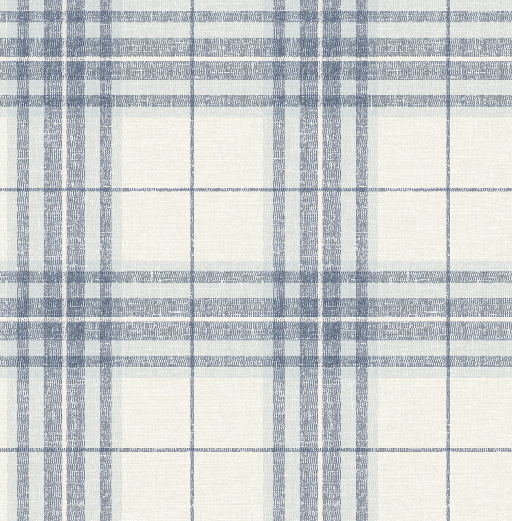 Cabin Check Wallpaper in blue color - pattern number 4192-27692 - by Chesapeake in the Plaid and Stripe Resource Collection collection