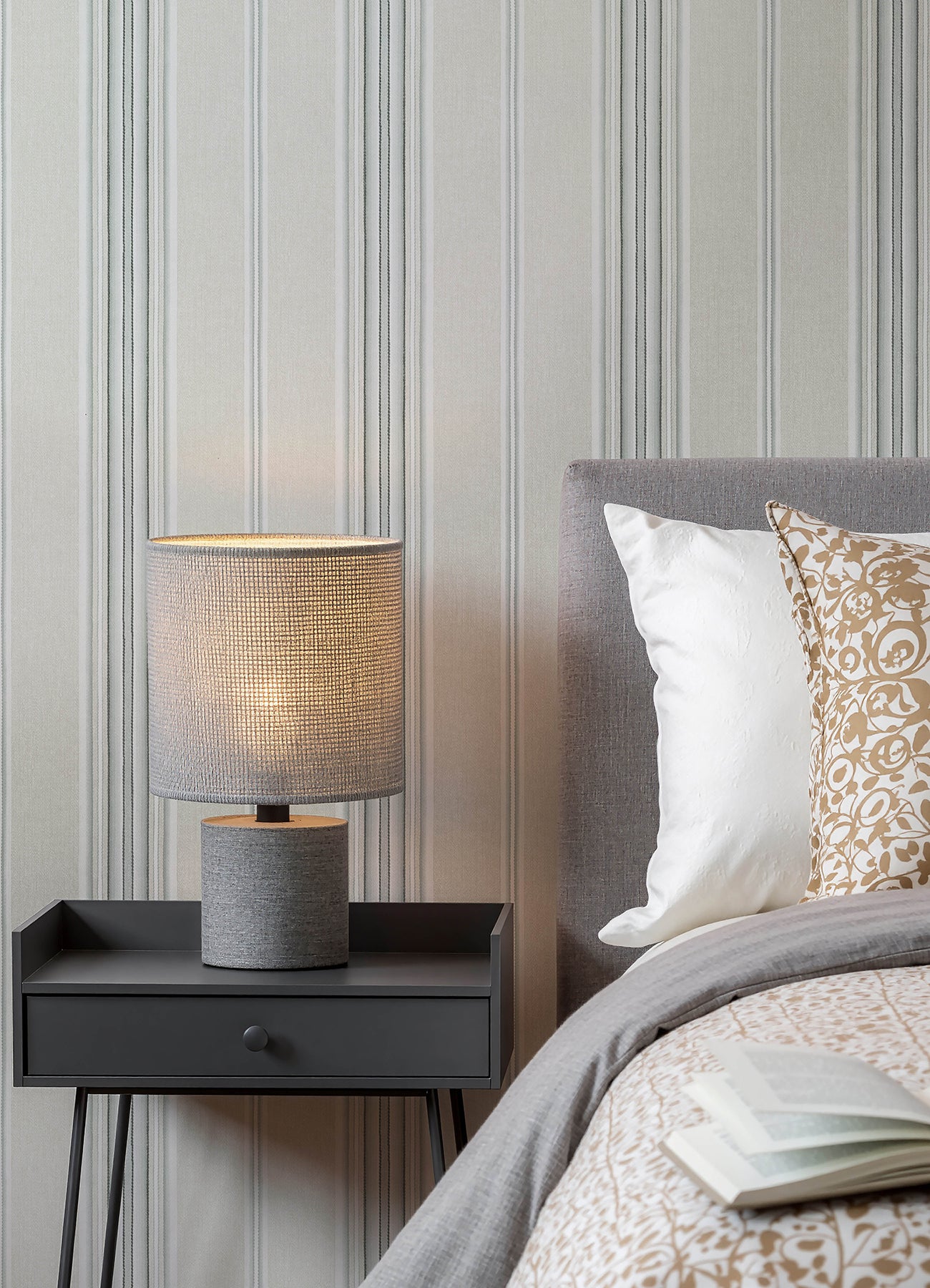Calvados Wallpaper in turquoise color - pattern number 4192-83122 - by Chesapeake in the Plaid and Stripe Resource Collection collection