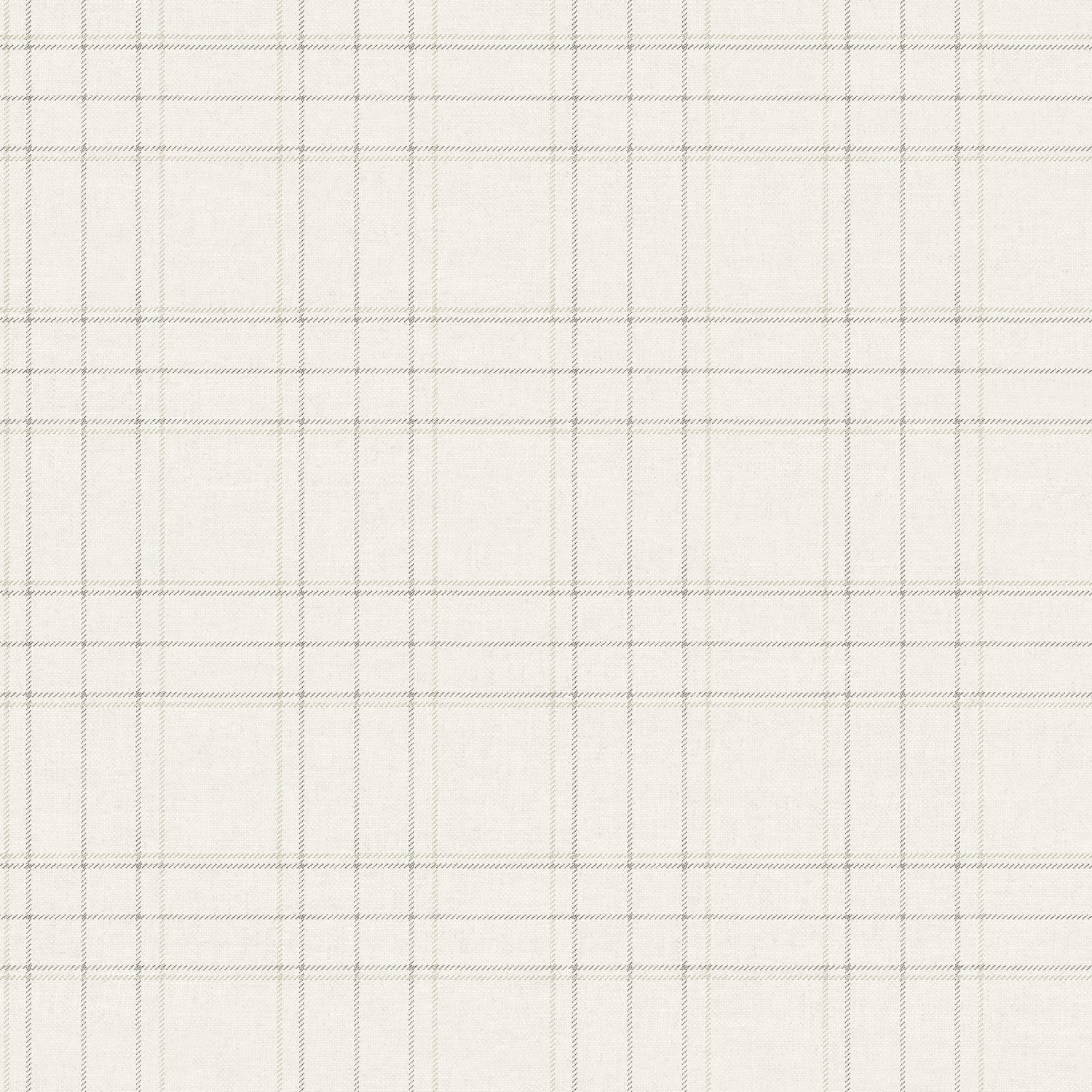 Fox Hollow Wallpaper in ivory color - pattern number 4192-83455 - by Chesapeake in the Plaid and Stripe Resource Collection collection