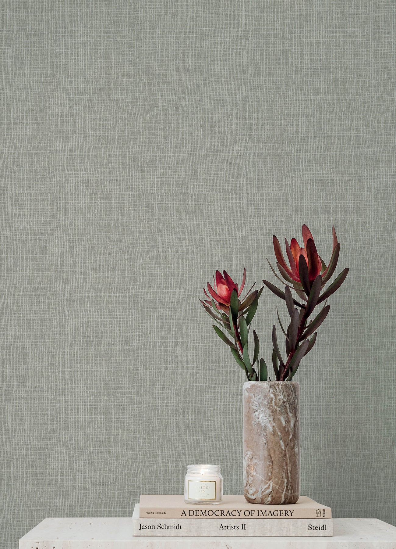 Alba wallpaper in grey color - pattern number 4193-7402 - by A Street Prints in the Portofino collection