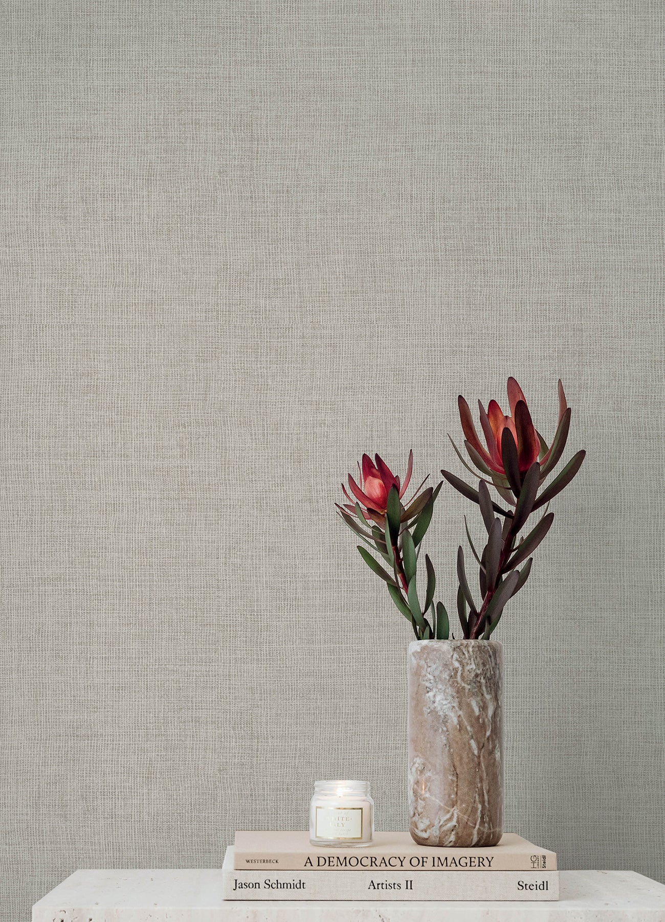 Alba wallpaper in beige color - pattern number 4193-7403 - by A Street Prints in the Portofino collection