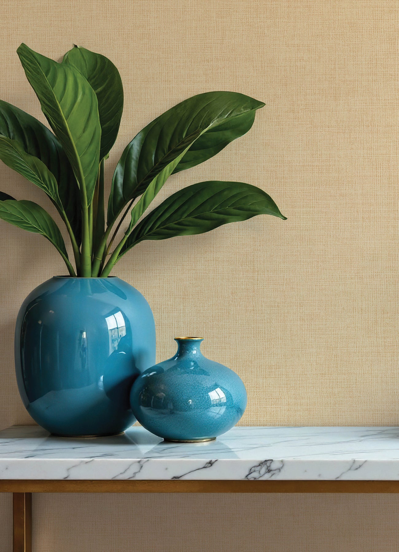 Alba wallpaper in light yellow color - pattern number 4193-7405 - by A Street Prints in the Portofino collection