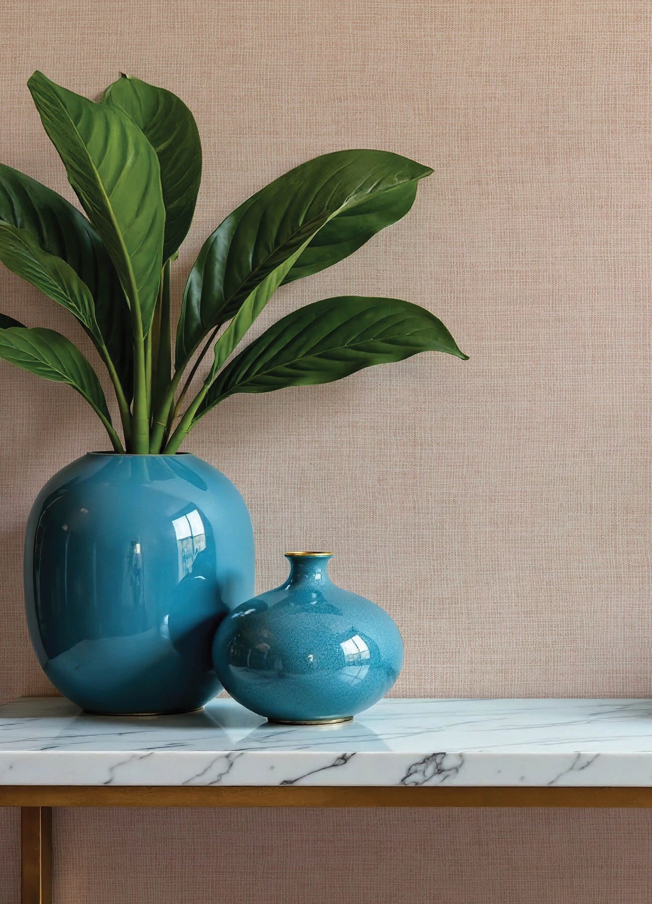 Alba wallpaper in blush color - pattern number 4193-7406 - by A Street Prints in the Portofino collection