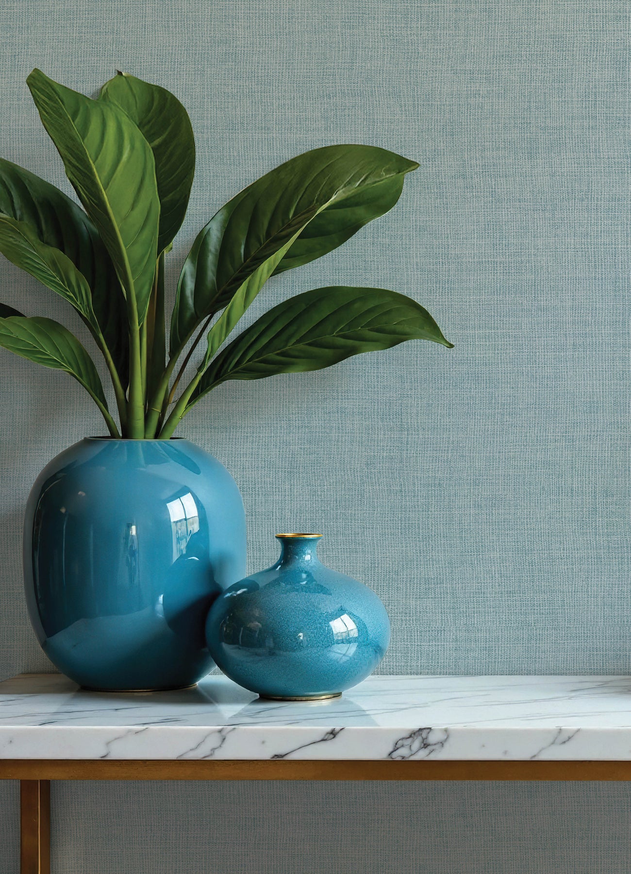 Alba wallpaper in sky blue color - pattern number 4193-7411 - by A Street Prints in the Portofino collection