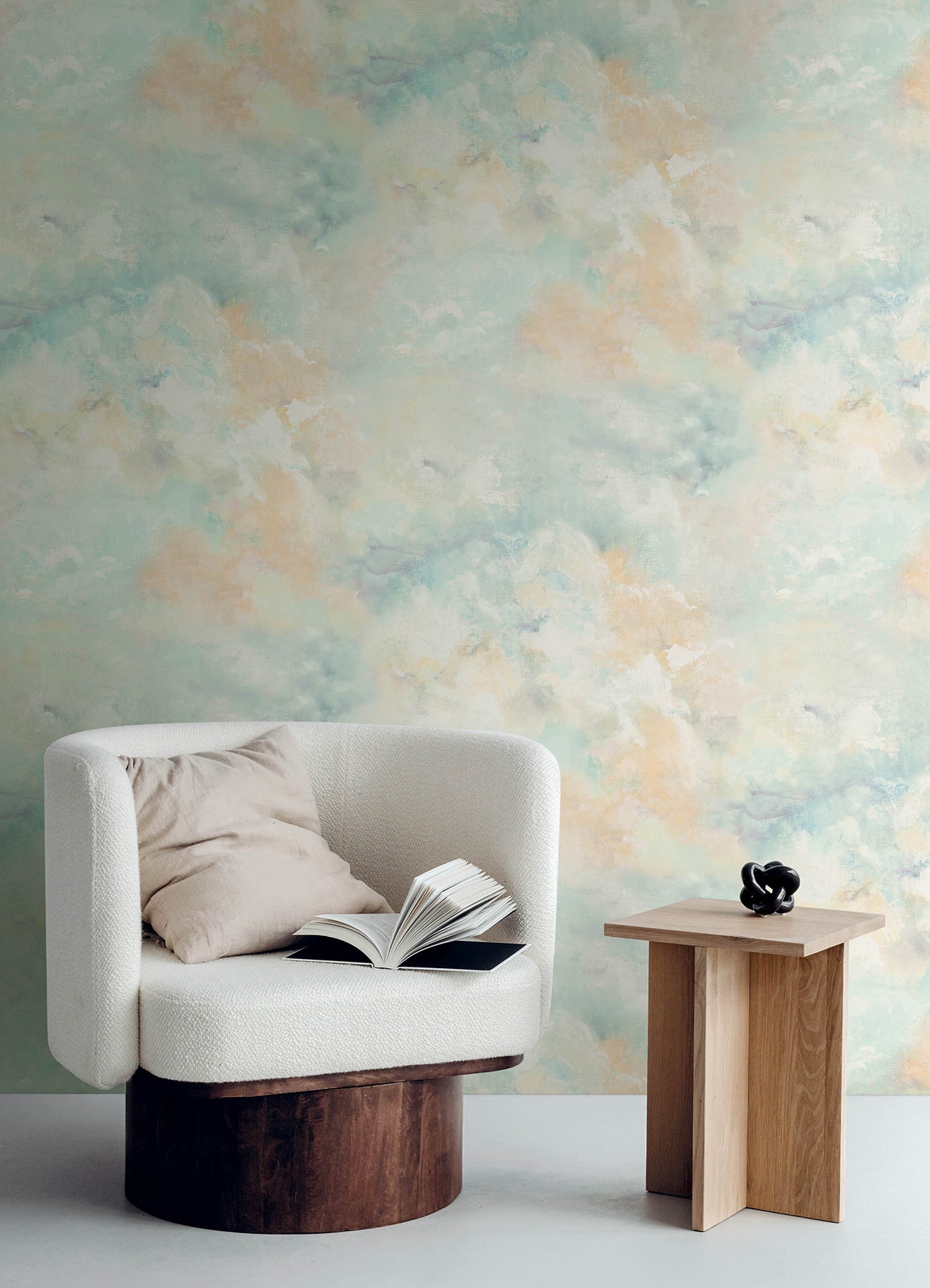 Aria wallpaper in aquamarine color - pattern number 4193-7462 - by A Street Prints in the Portofino collection