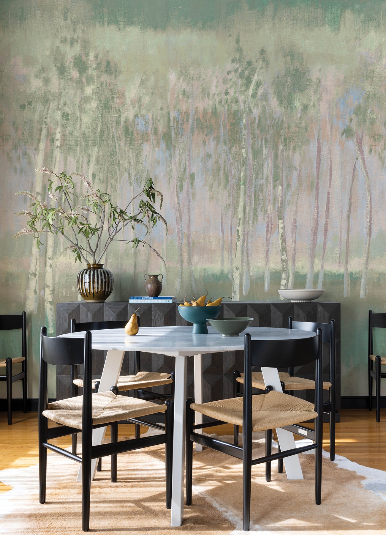 Primavera 4 Panel mural in multicolor color - pattern number 4193-7470M - by A Street Prints in the Portofino collection