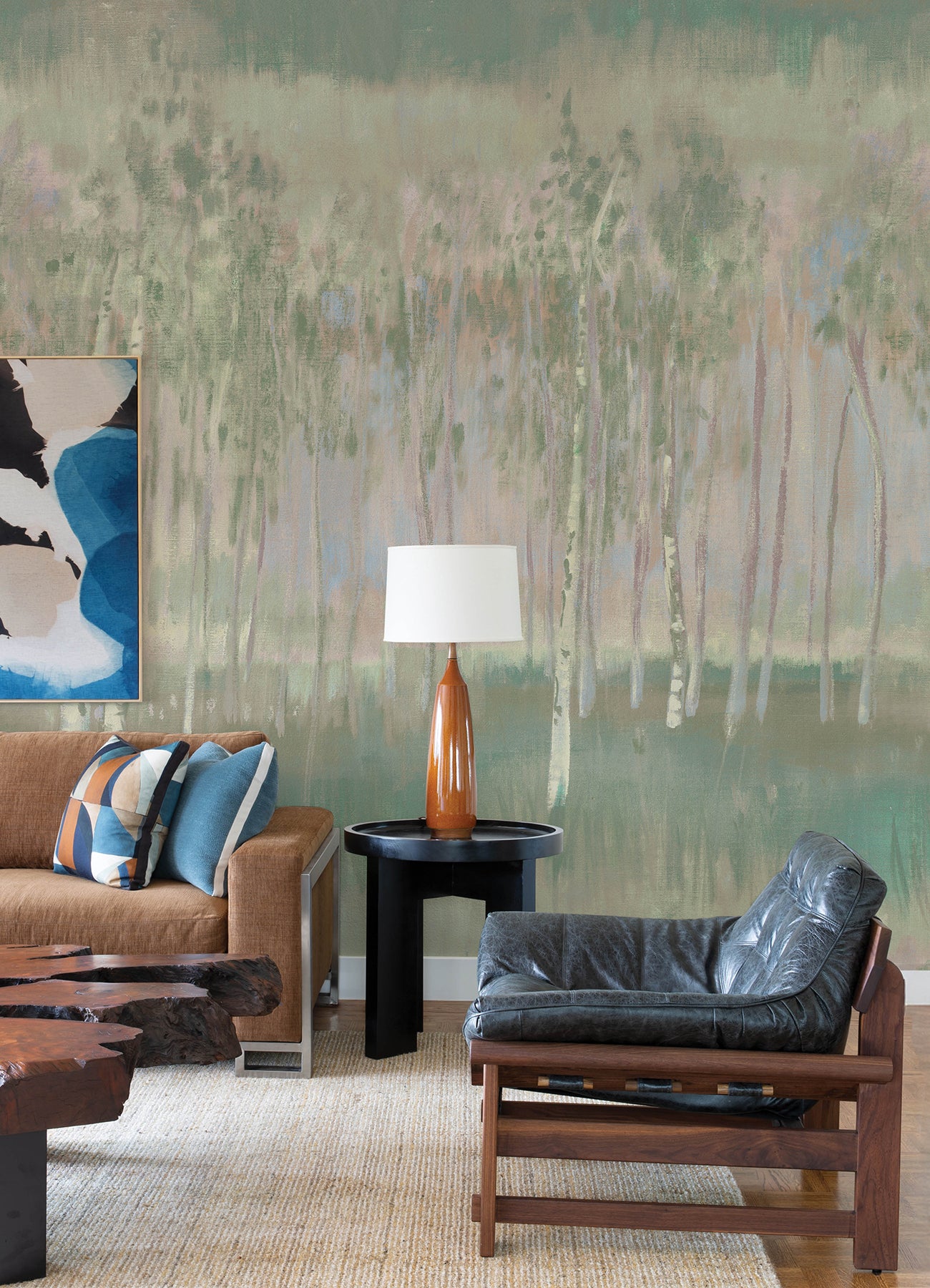 Primavera 4 Panel mural in multicolor color - pattern number 4193-7470M - by A Street Prints in the Portofino collection