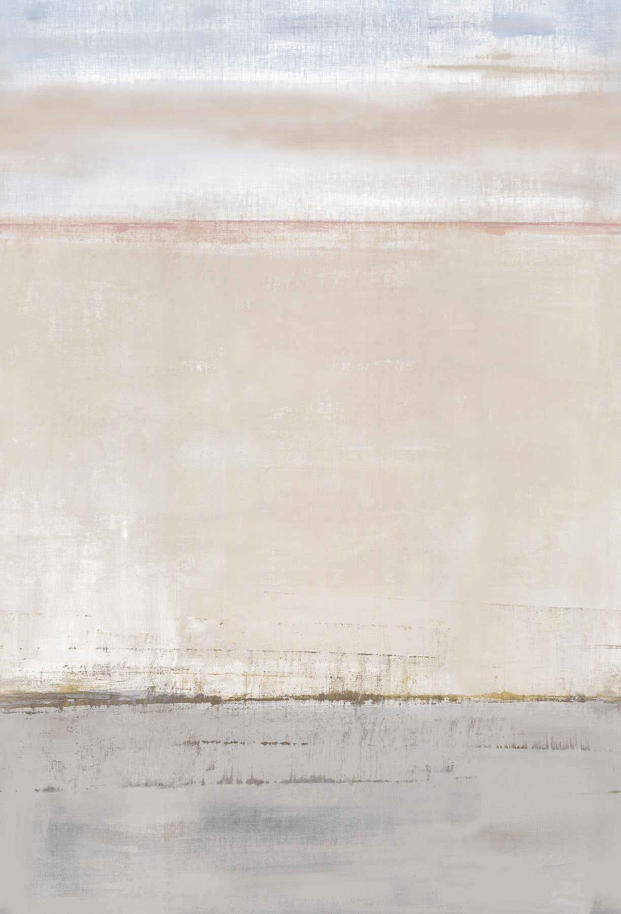 Brezza 3 Panel mural in cream color - pattern number 4193-7480M - by A Street Prints in the Portofino collection