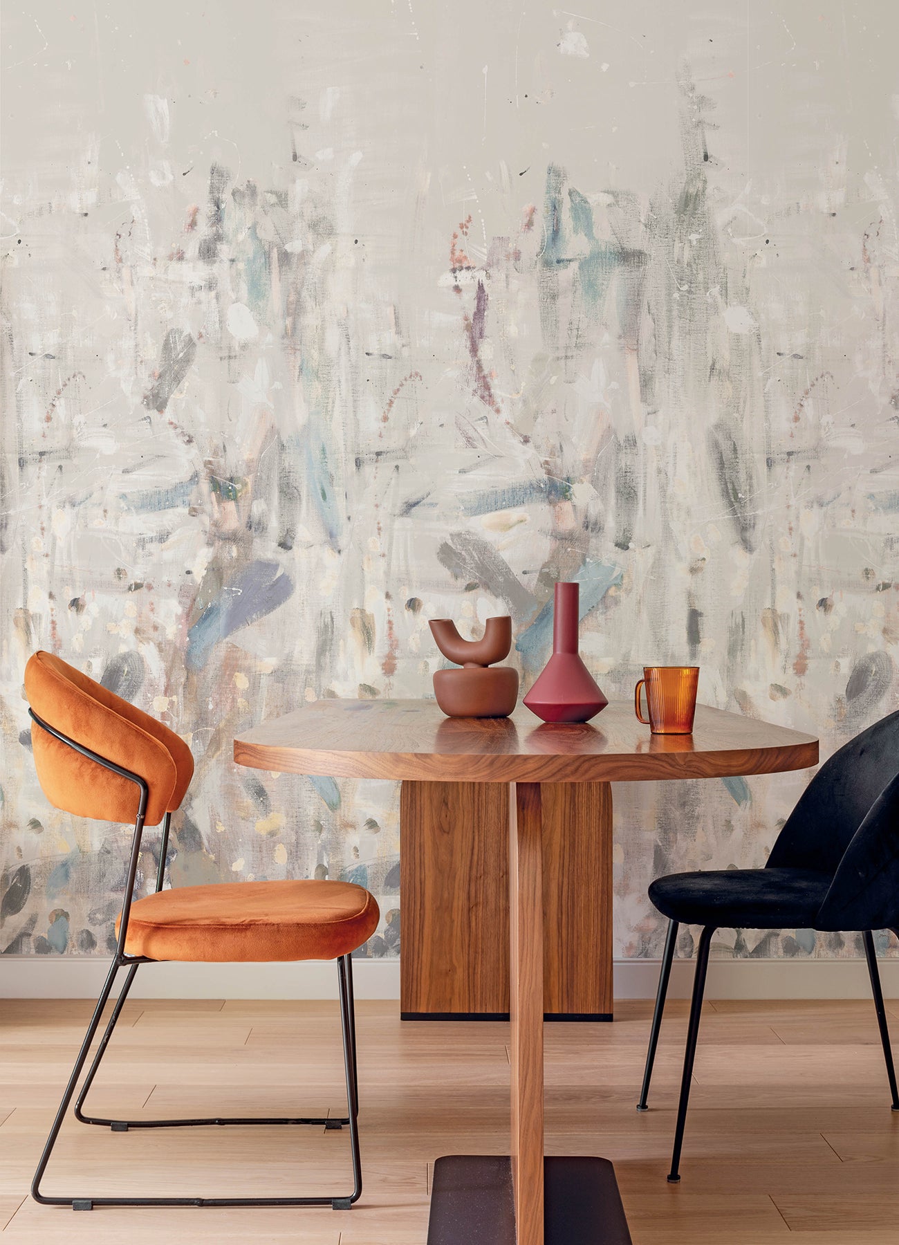 Fresco 3 Panel mural in multicolor color - pattern number 4193-7490M - by A Street Prints in the Portofino collection