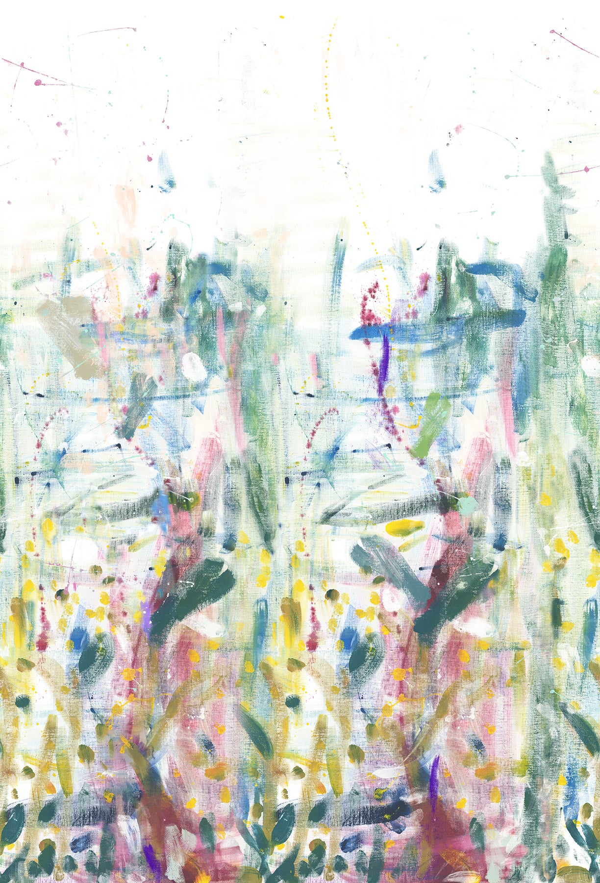 Fresco 3 Panel mural in neutral color - pattern number 4193-7492M - by A Street Prints in the Portofino collection