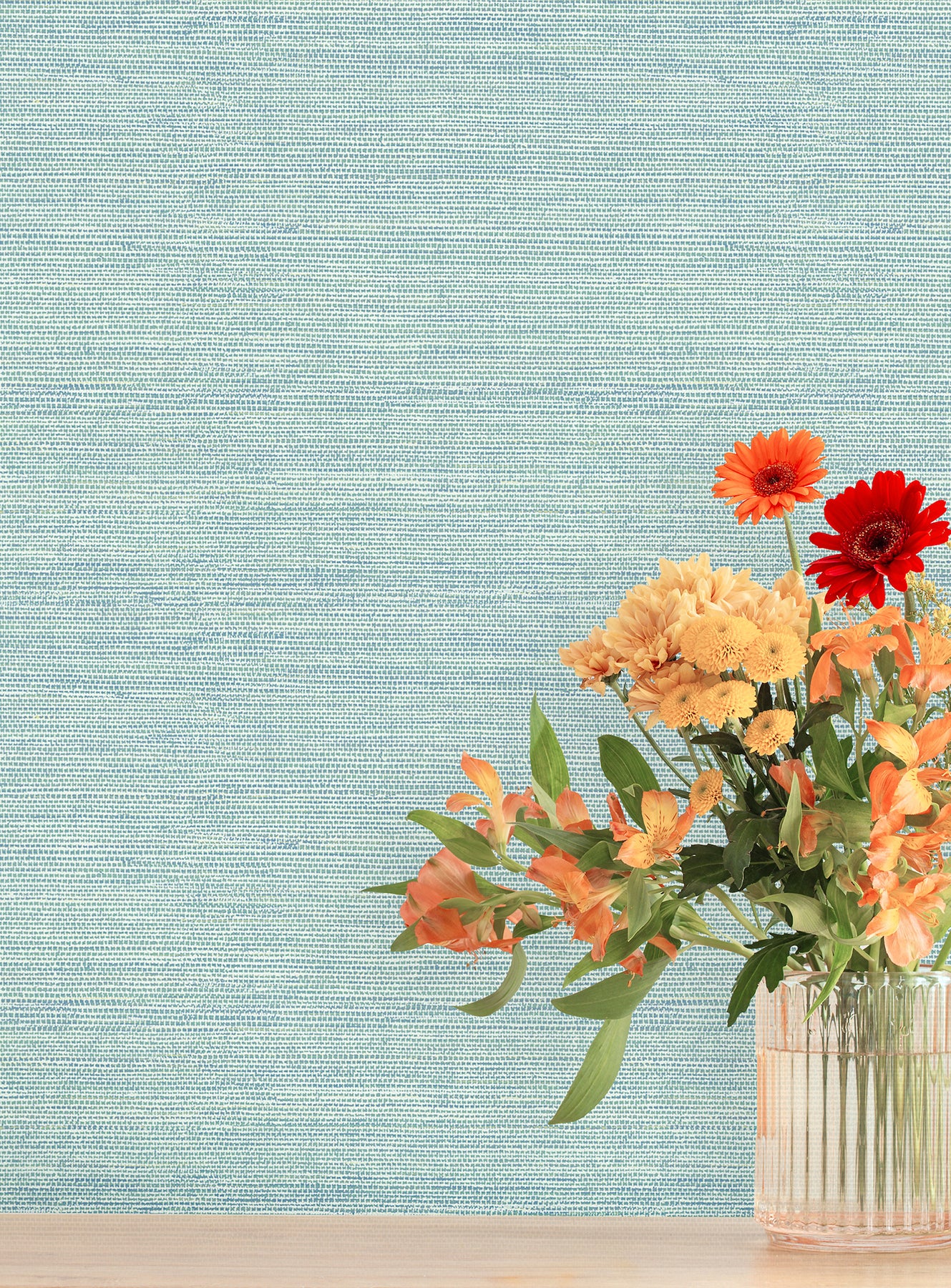 Agave Wallpaper in teal color - pattern number 4197-24282 - by A Street Prints in the Kaleidoscope collection