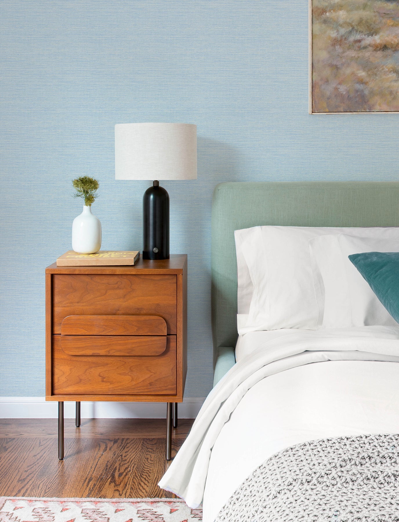 Agave Wallpaper in sky blue color - pattern number 4197-24283 - by A Street Prints in the Kaleidoscope collection
