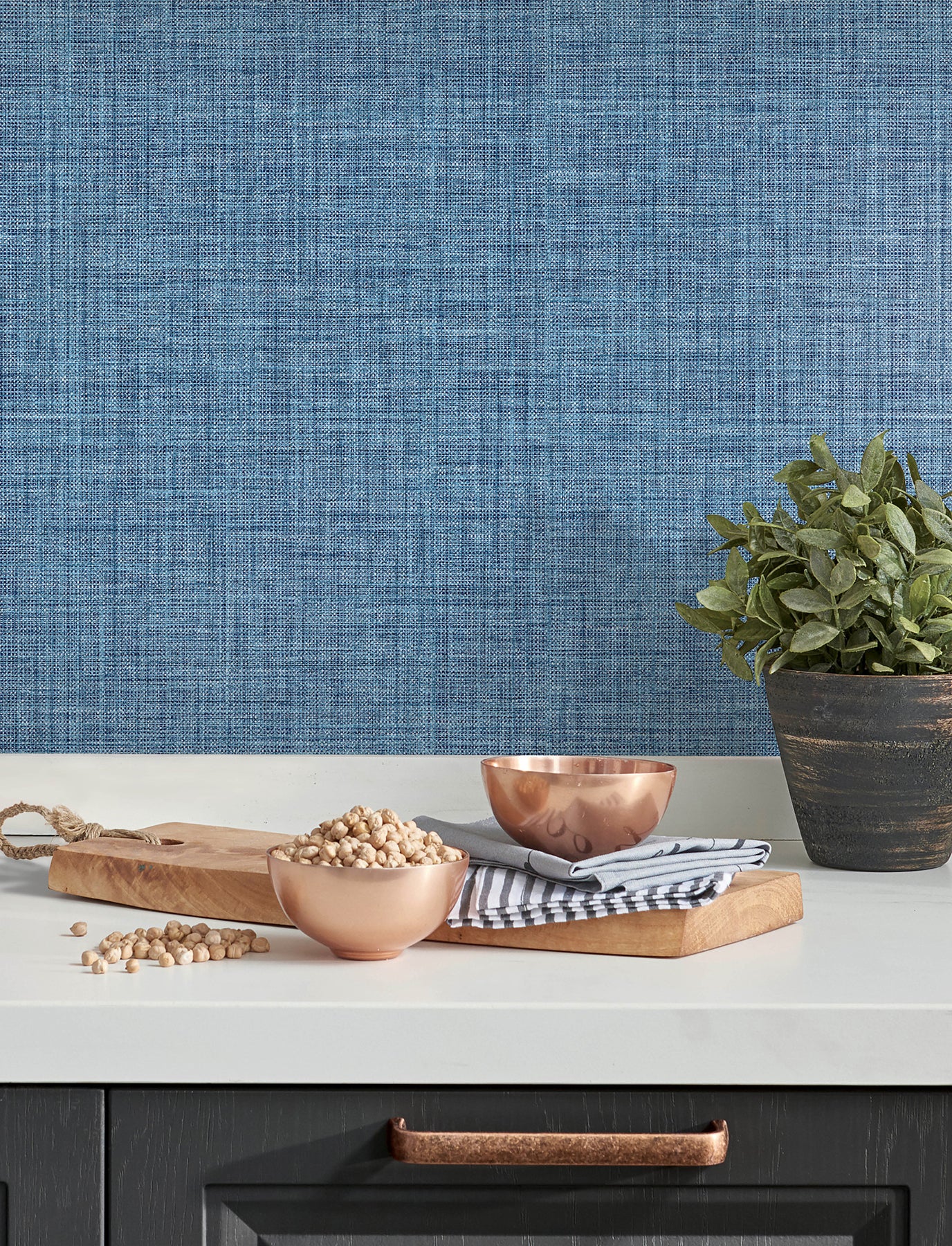 Lanister Wallpaper in blue color - pattern number 4197-26232 - by A Street Prints in the Kaleidoscope collection