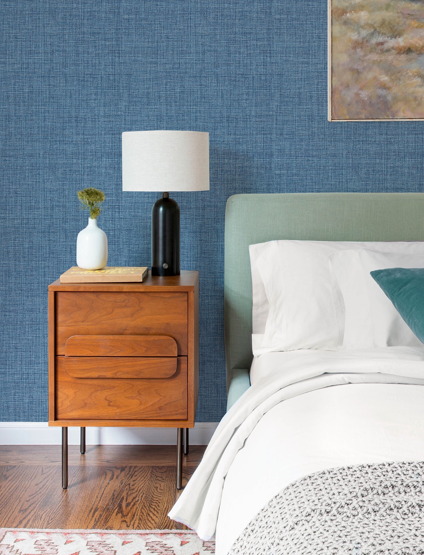 Lanister Wallpaper in blue color - pattern number 4197-26232 - by A Street Prints in the Kaleidoscope collection