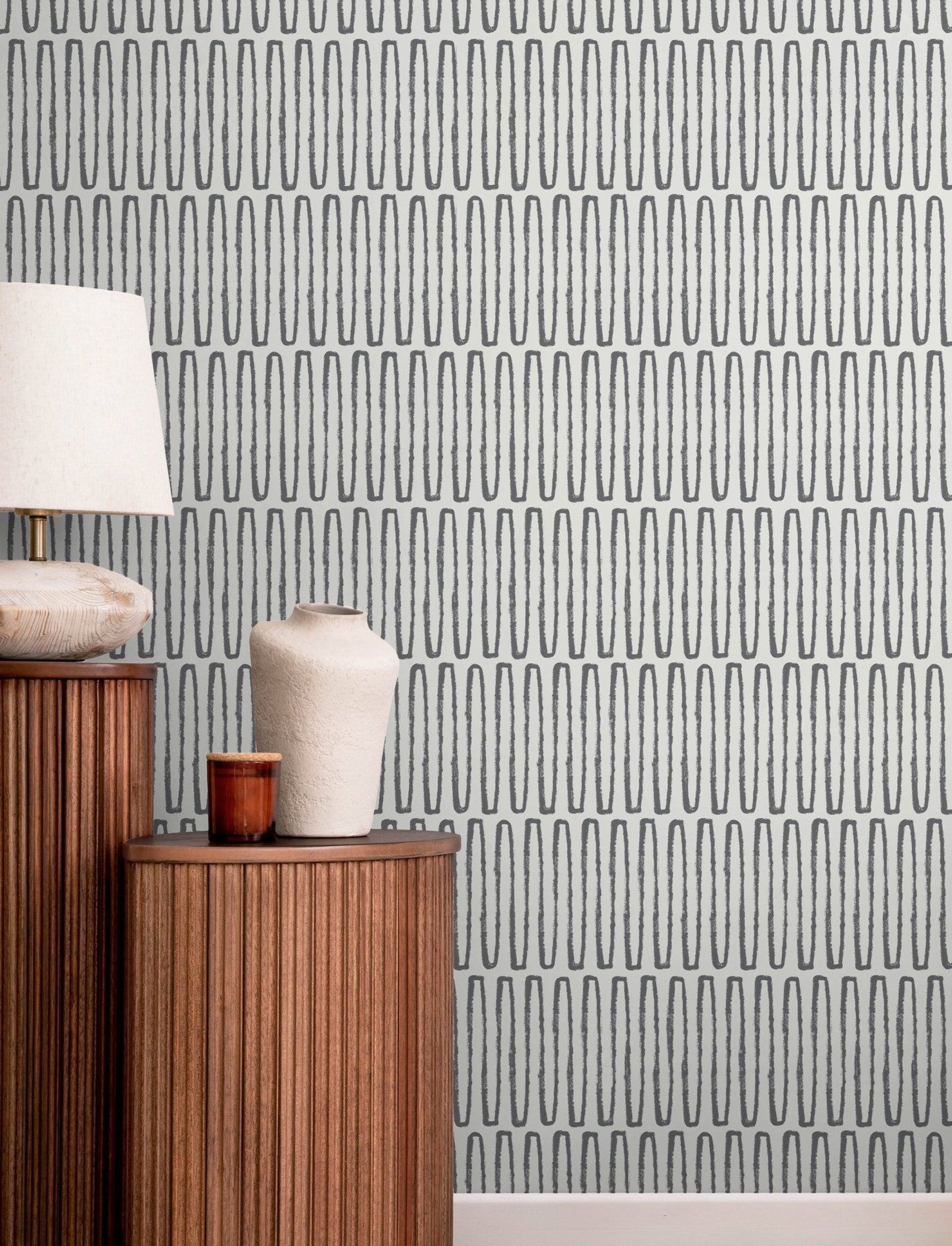 Lars Wallpaper in charcoal color - pattern number 4197-26501 - by A Street Prints in the Kaleidoscope collection