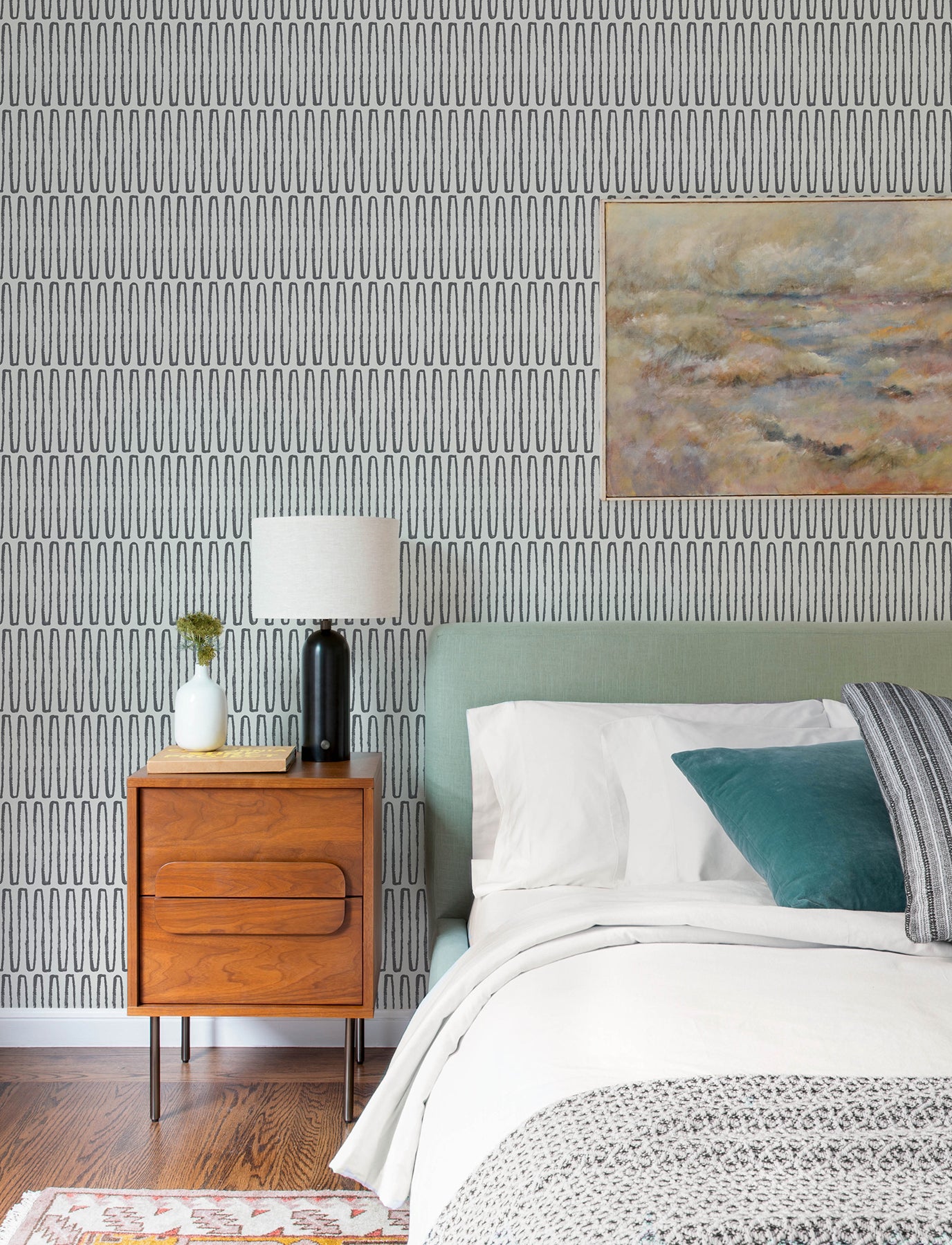 Lars Wallpaper in charcoal color - pattern number 4197-26501 - by A Street Prints in the Kaleidoscope collection