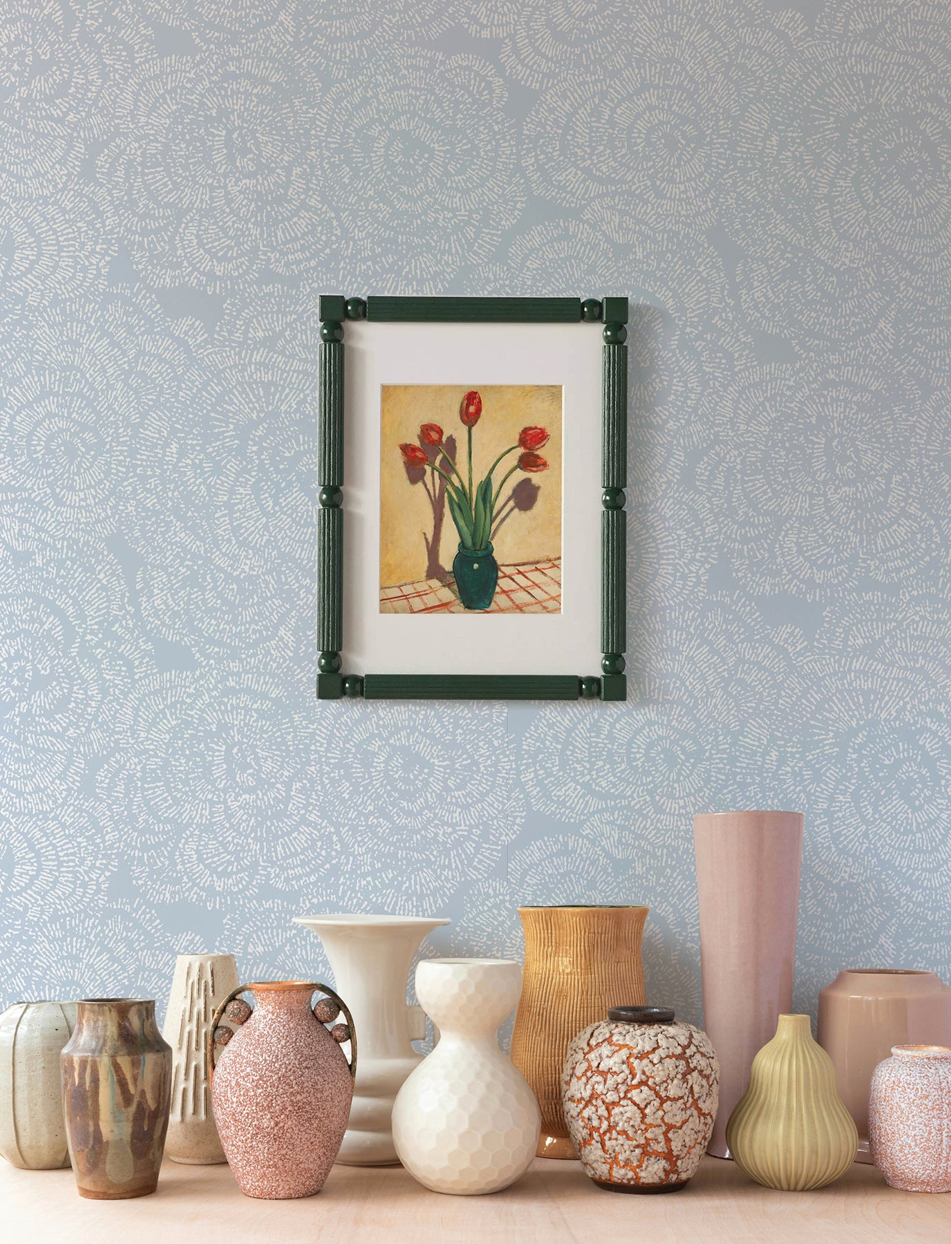 Ambroise Wallpaper in light blue color - pattern number 4197-27850 - by A Street Prints in the Kaleidoscope collection