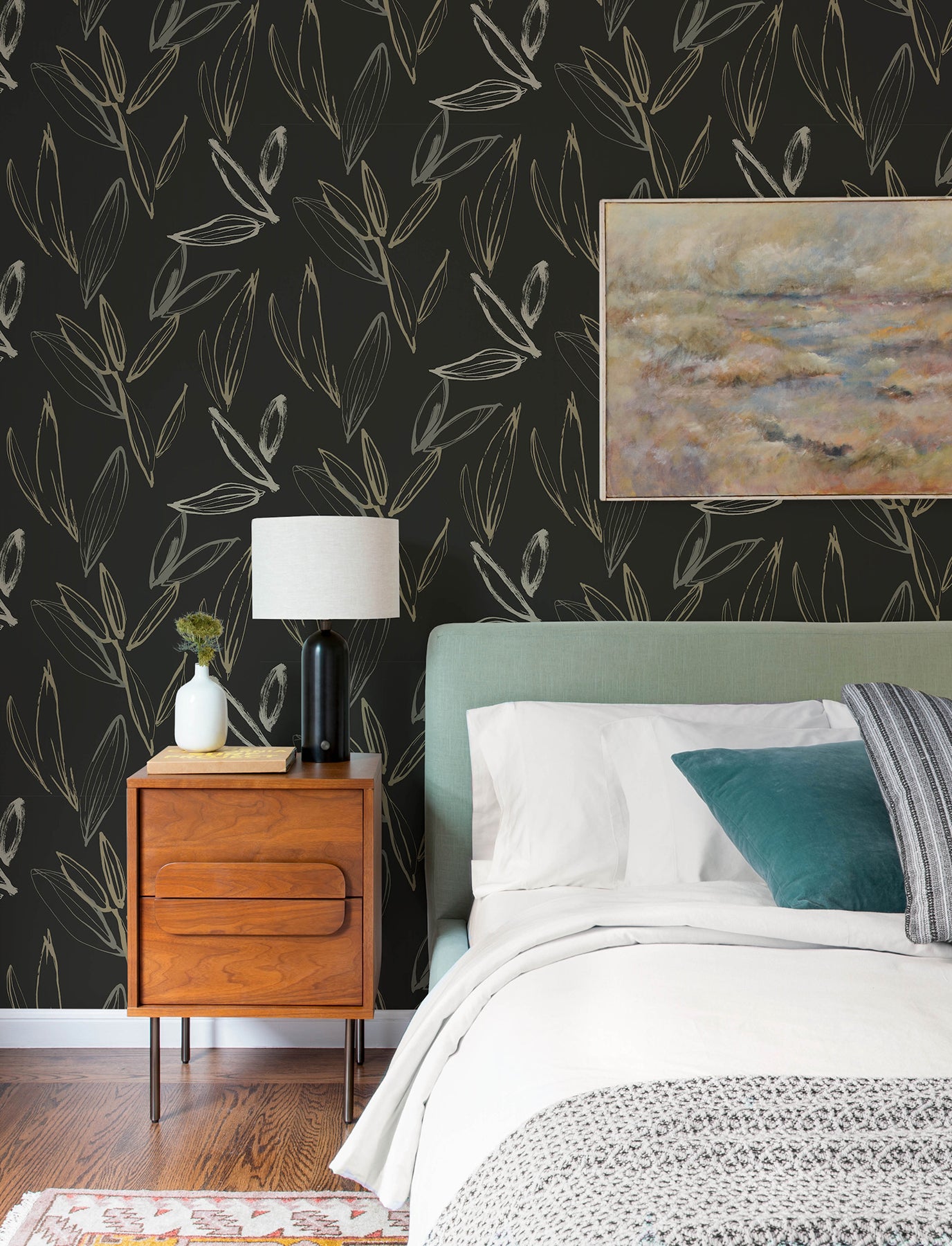 Kenia Wallpaper in black color - pattern number 4197-27860 - by A Street Prints in the Kaleidoscope collection