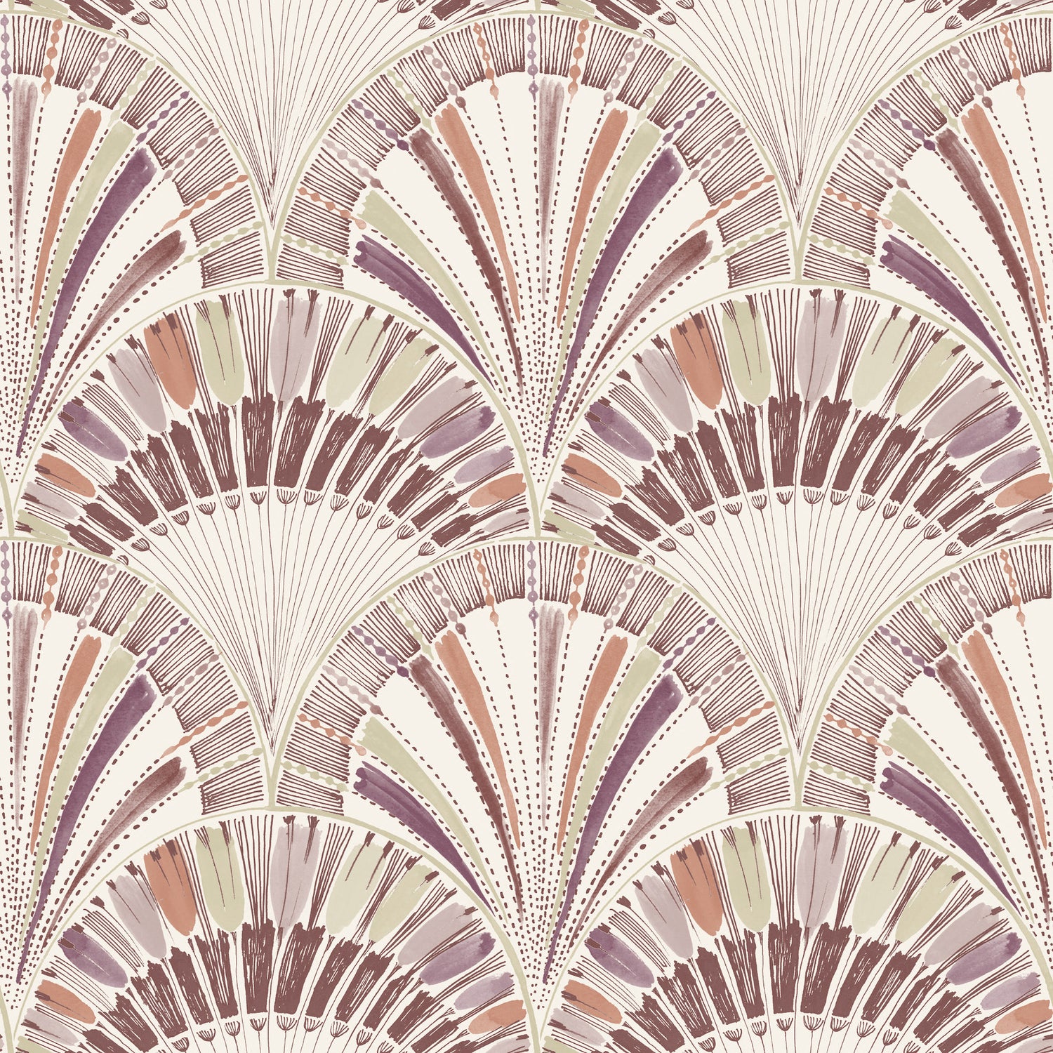 Myla Wallpaper in raspberry color - pattern number 4197-27863 - by A Street Prints in the Kaleidoscope collection