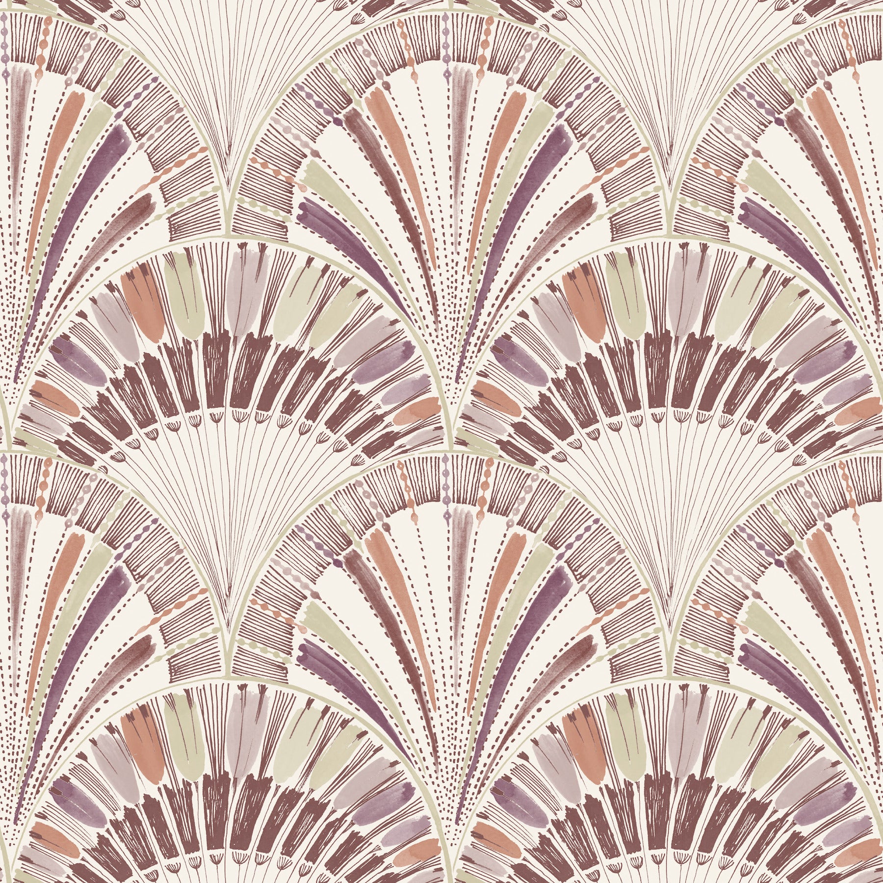 Myla Wallpaper in raspberry color - pattern number 4197-27863 - by A Street Prints in the Kaleidoscope collection