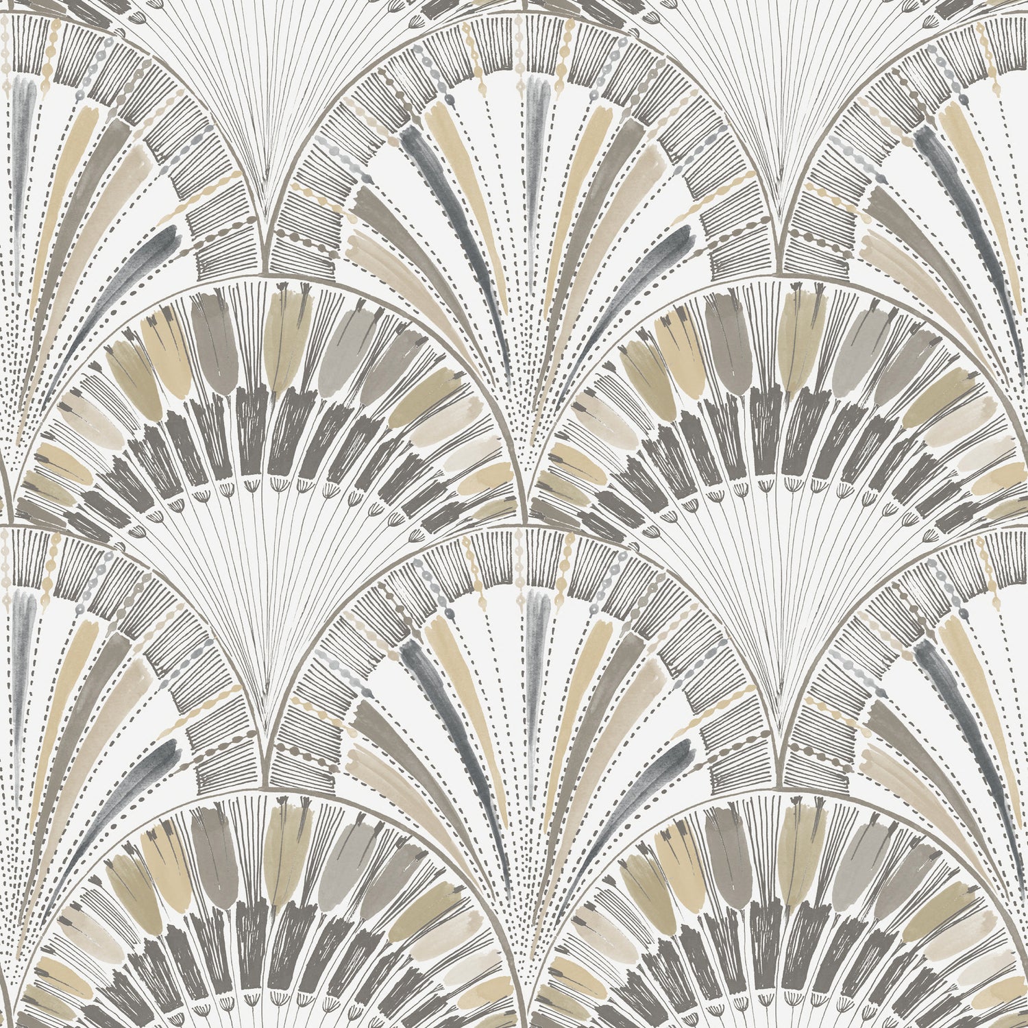 Myla Wallpaper in neutral color - pattern number 4197-27864 - by A Street Prints in the Kaleidoscope collection