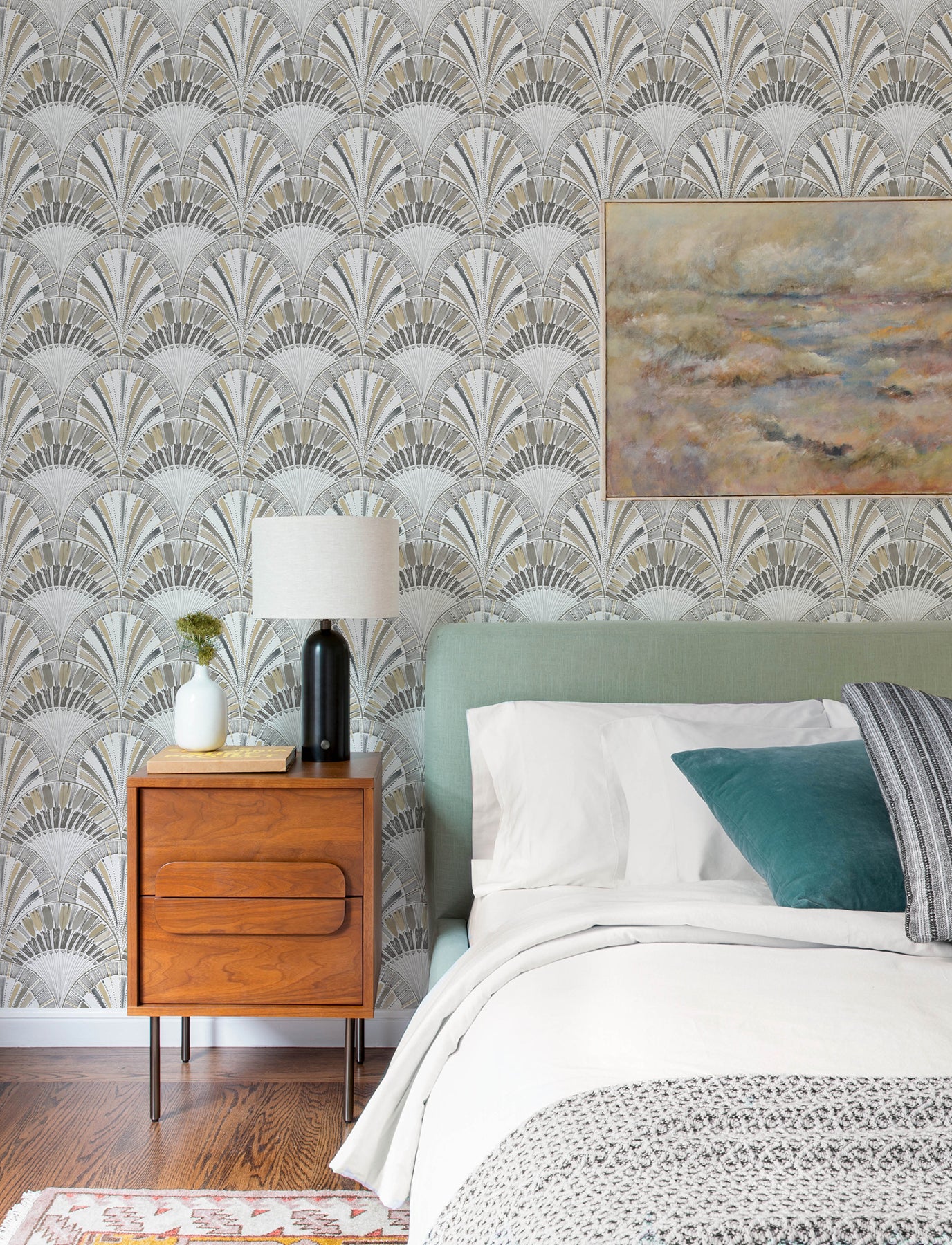 Myla Wallpaper in neutral color - pattern number 4197-27864 - by A Street Prints in the Kaleidoscope collection