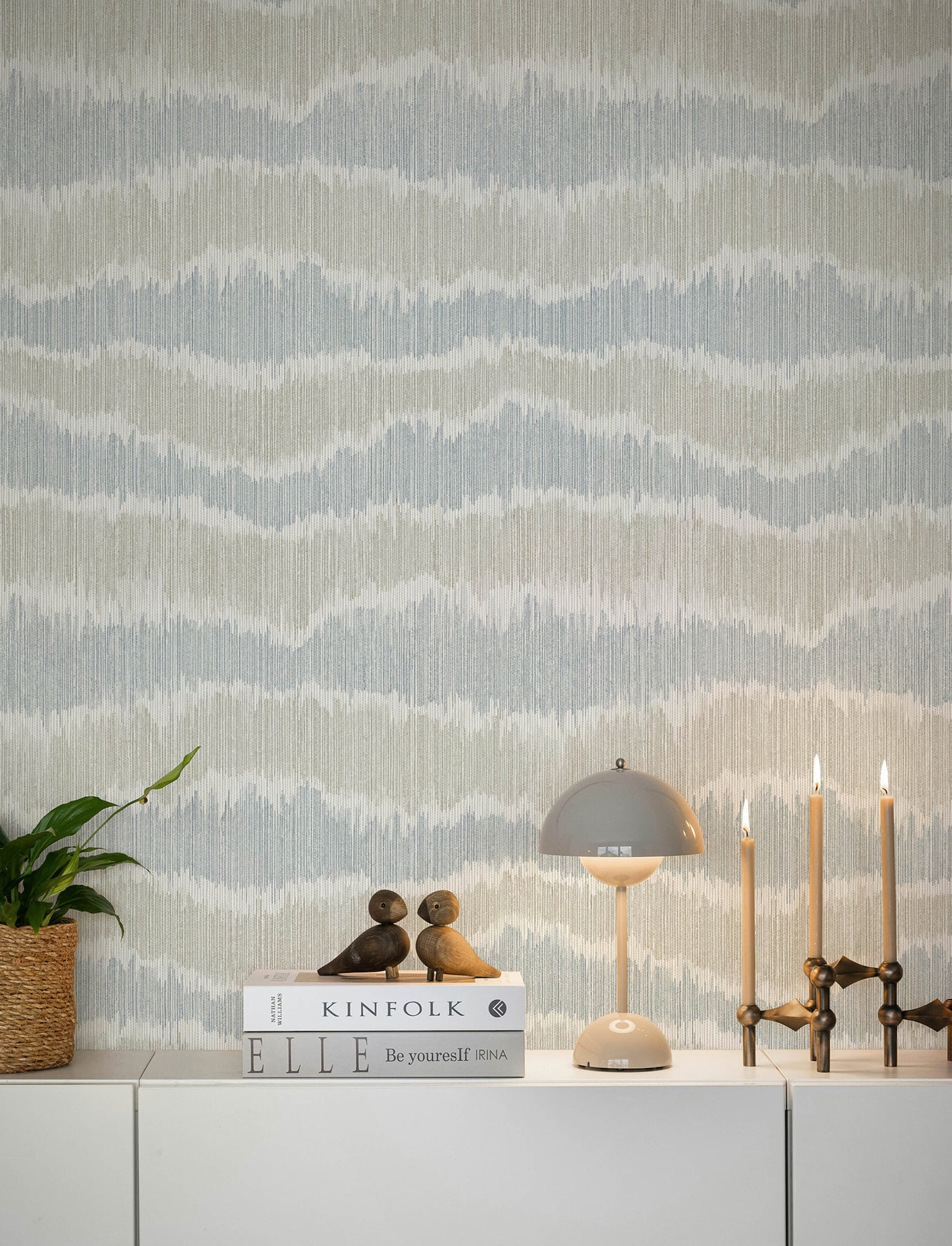 Wiggle Wallpaper in sky blue color - pattern number 4197-27865 - by A Street Prints in the Kaleidoscope collection
