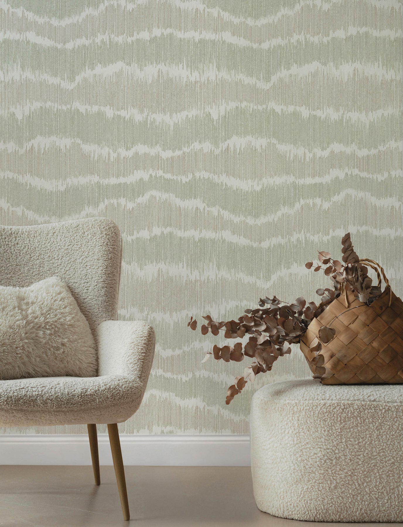 Wiggle Wallpaper in green color - pattern number 4197-27866 - by A Street Prints in the Kaleidoscope collection