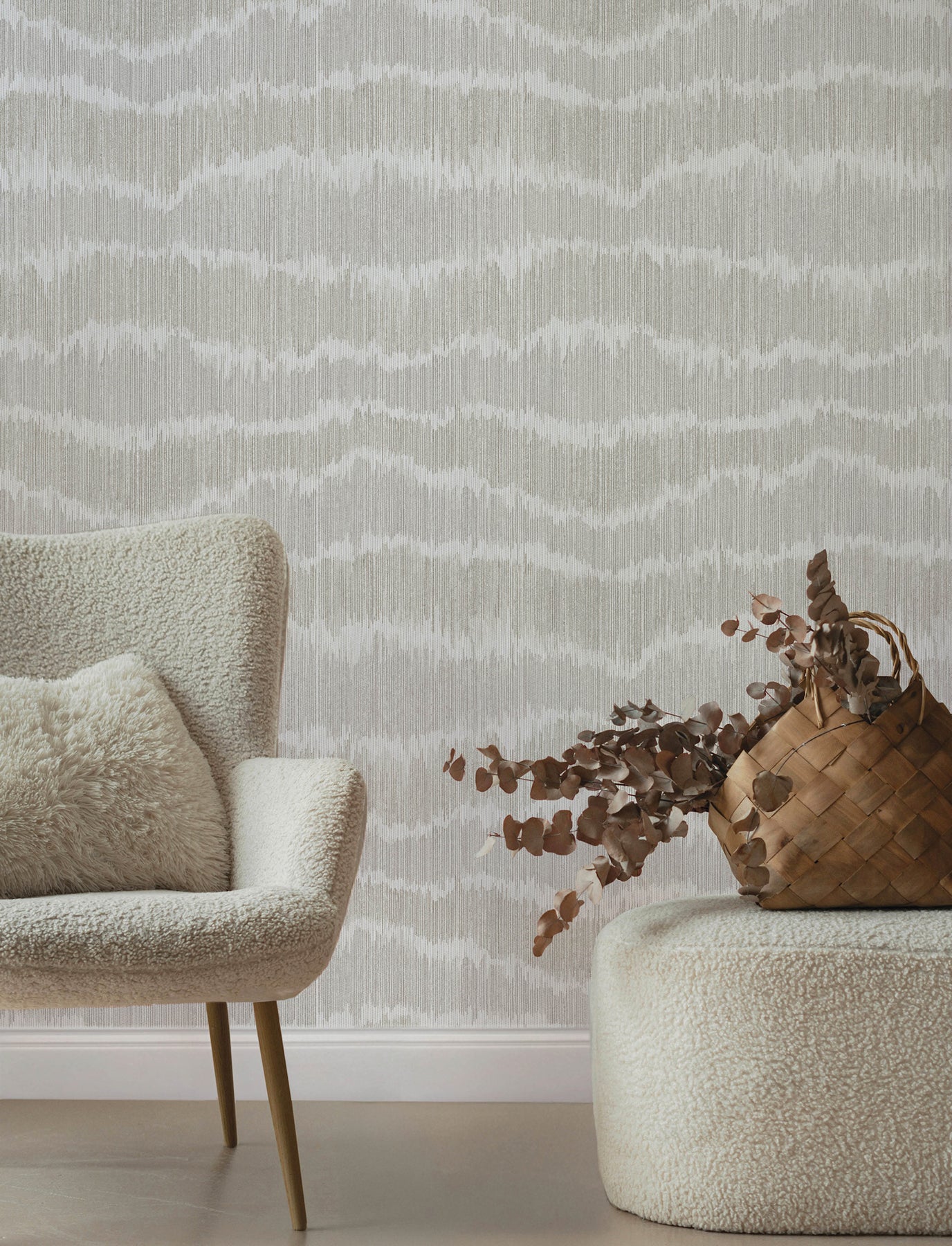 Wiggle Wallpaper in grey color - pattern number 4197-27868 - by A Street Prints in the Kaleidoscope collection