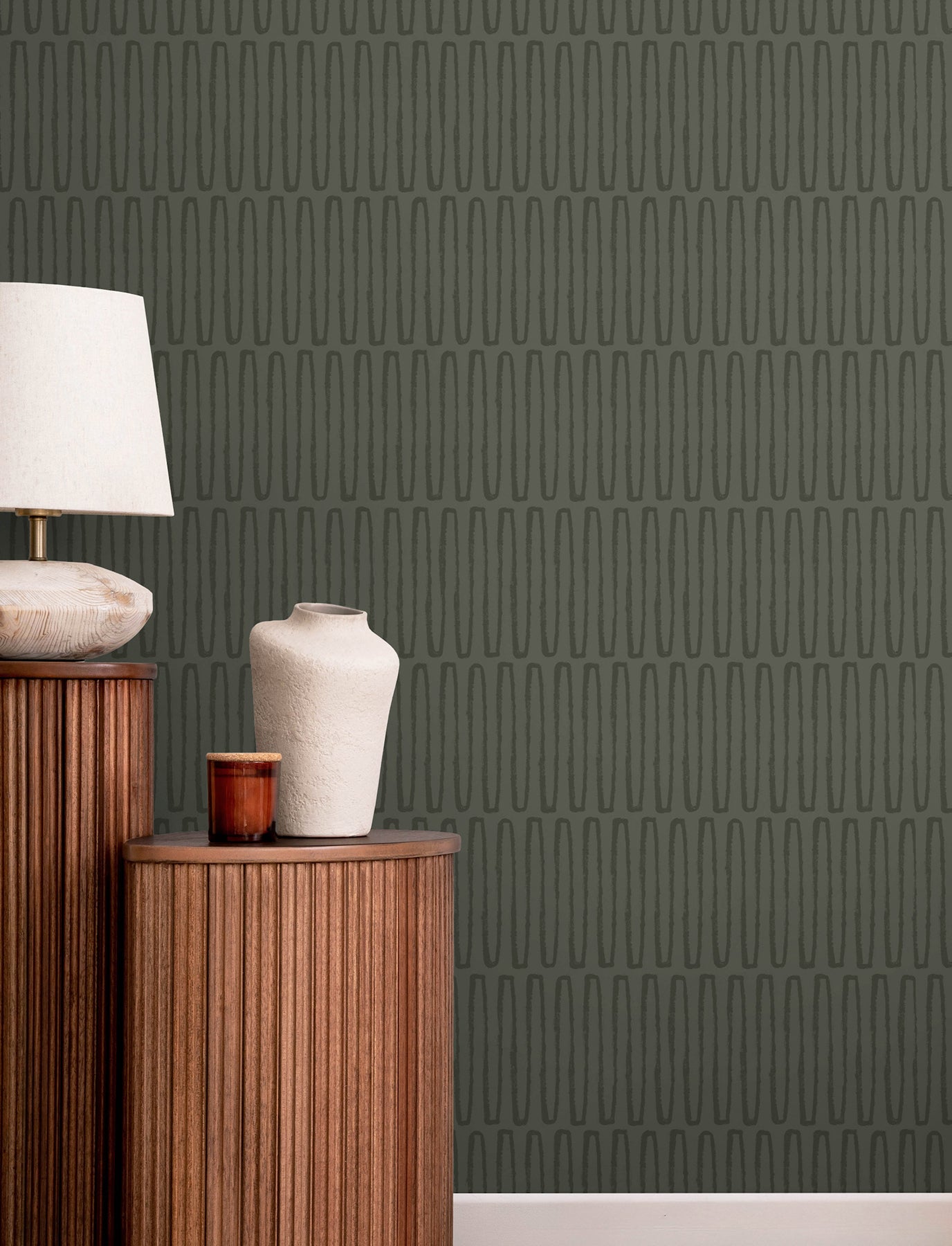 Lars Wallpaper in green color - pattern number 4197-27869 - by A Street Prints in the Kaleidoscope collection