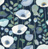 Mindra Wallpaper in indigo color - pattern number 4197-27871 - by A Street Prints in the Kaleidoscope collection