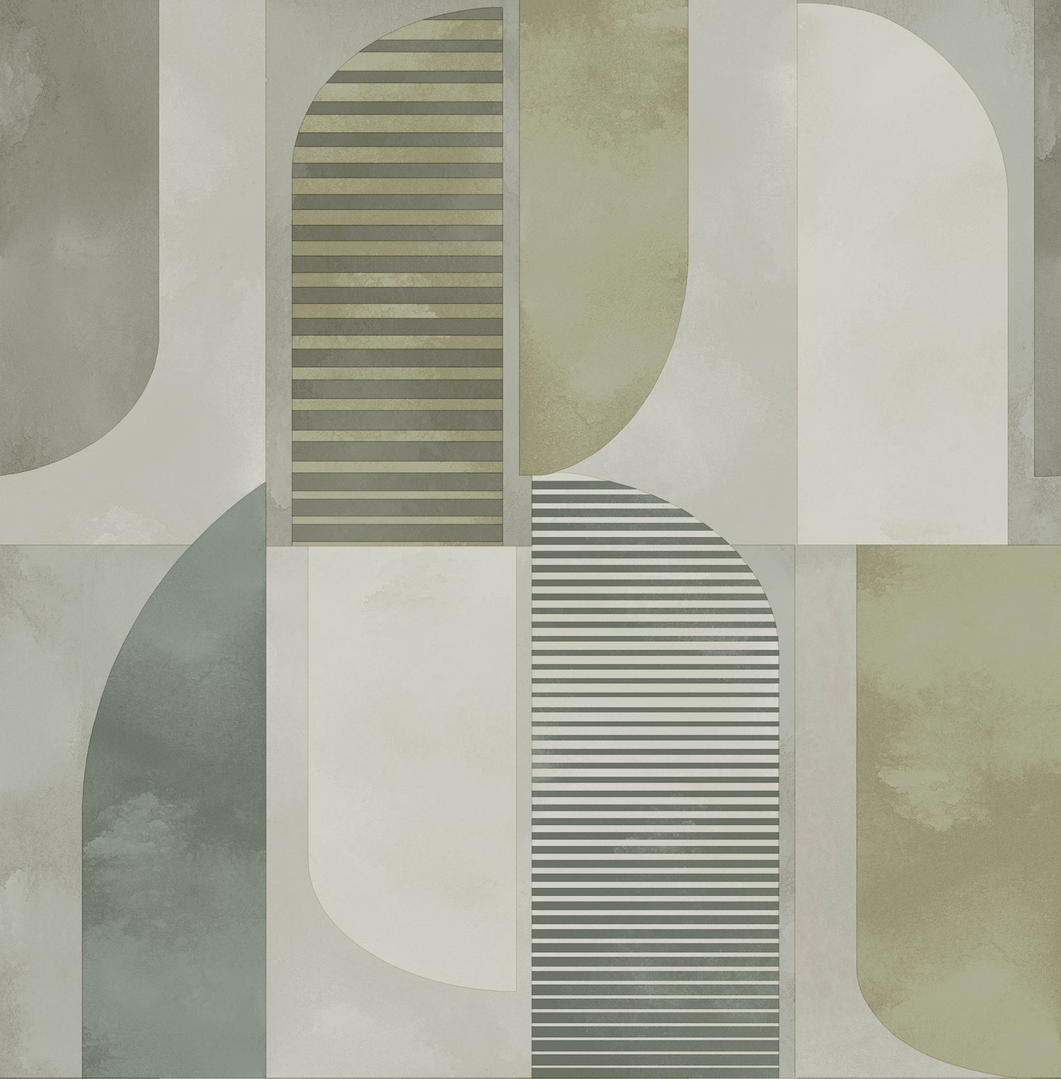 Otto Wallpaper in green color - pattern number 4197-27881 - by A Street Prints in the Kaleidoscope collection