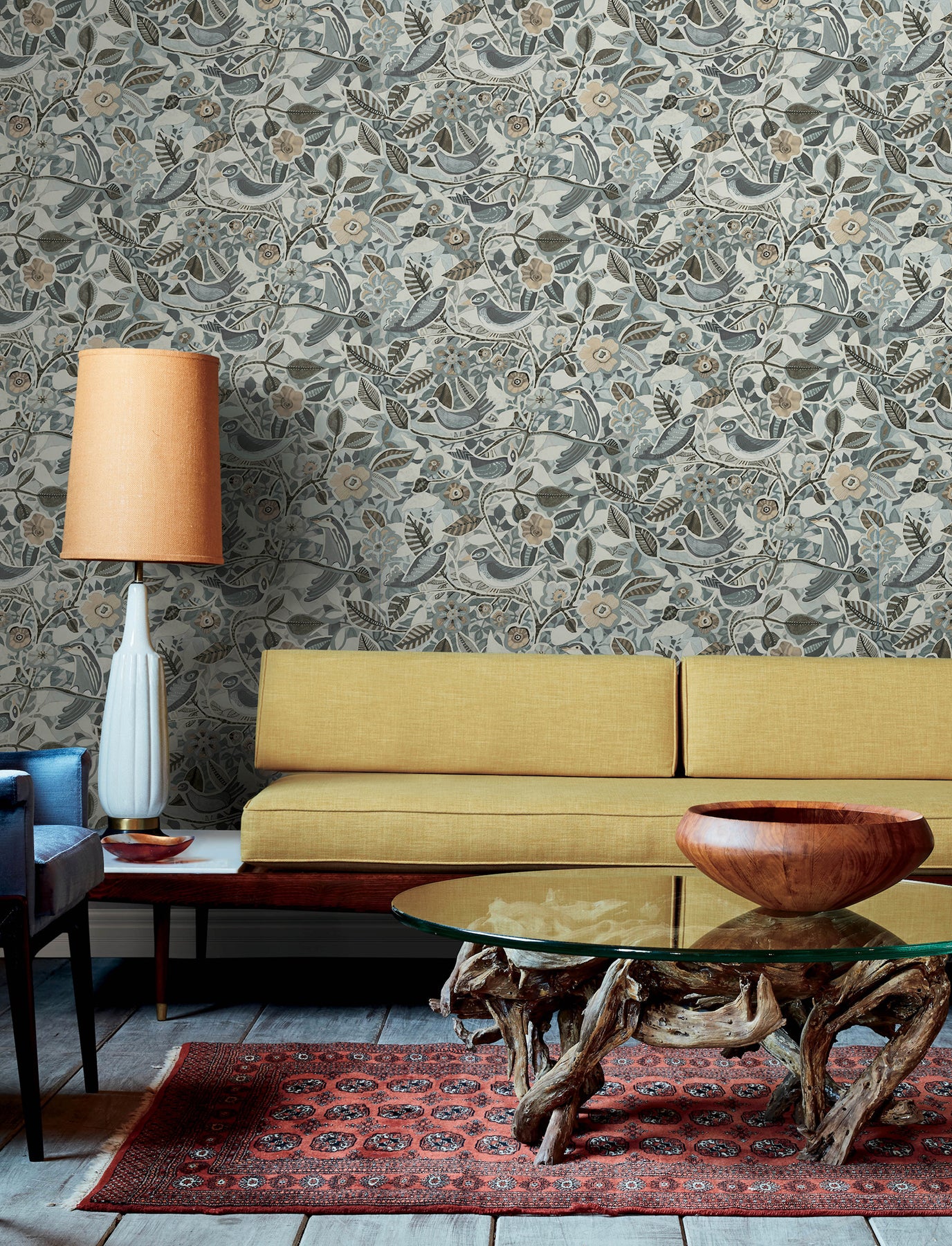 Manette Wallpaper in slate color - pattern number 4197-27886 - by A Street Prints in the Kaleidoscope collection