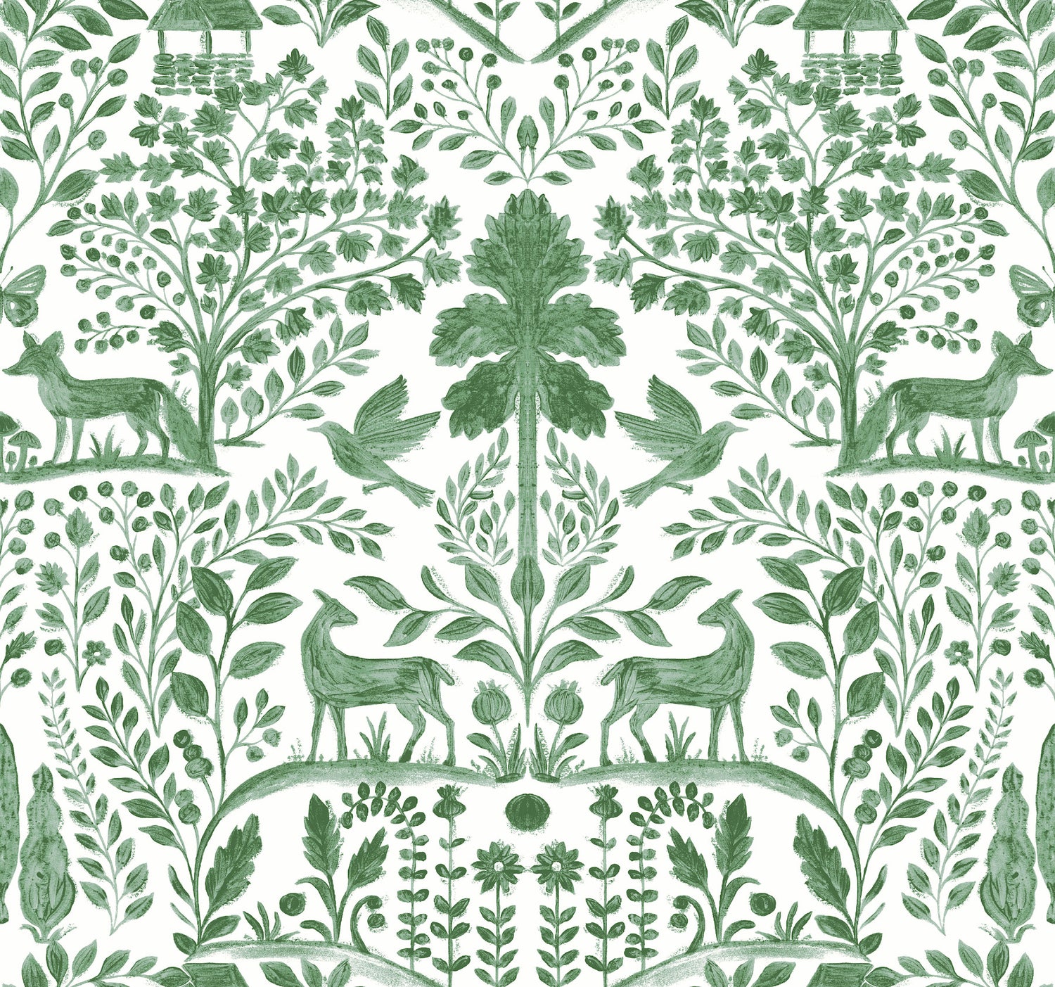 Anoki Wallpaper in green color - pattern number 4197-83755 - by A Street Prints in the Kaleidoscope collection