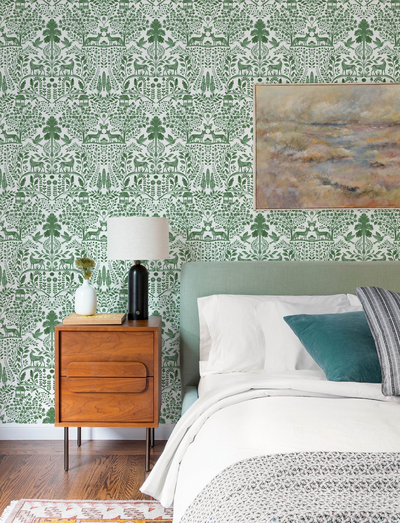 Anoki Wallpaper in green color - pattern number 4197-83755 - by A Street Prints in the Kaleidoscope collection