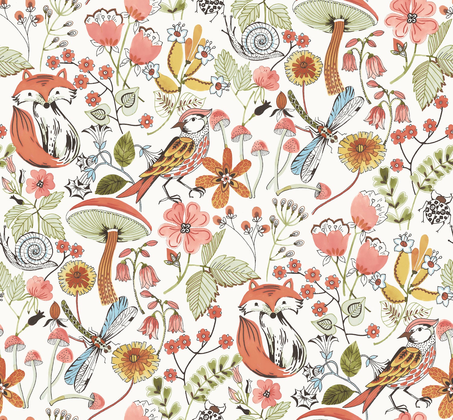 Wonder Wallpaper in orange color - pattern number 4197-83760 - by A Street Prints in the Kaleidoscope collection