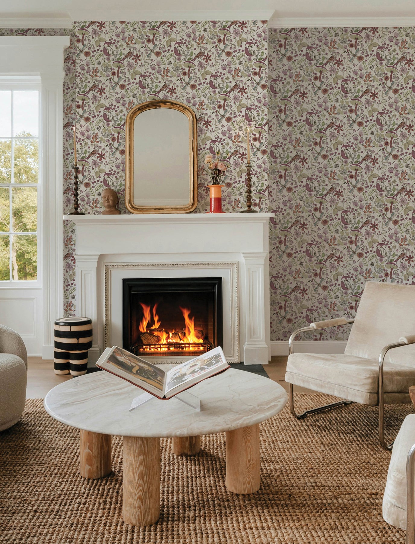 Wonder Wallpaper in plum color - pattern number 4197-83761 - by A Street Prints in the Kaleidoscope collection