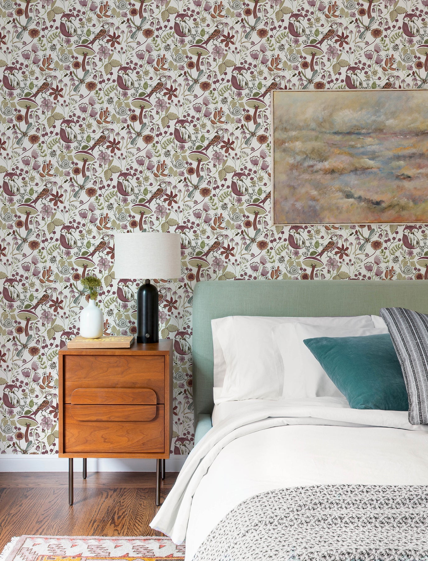 Wonder Wallpaper in plum color - pattern number 4197-83761 - by A Street Prints in the Kaleidoscope collection