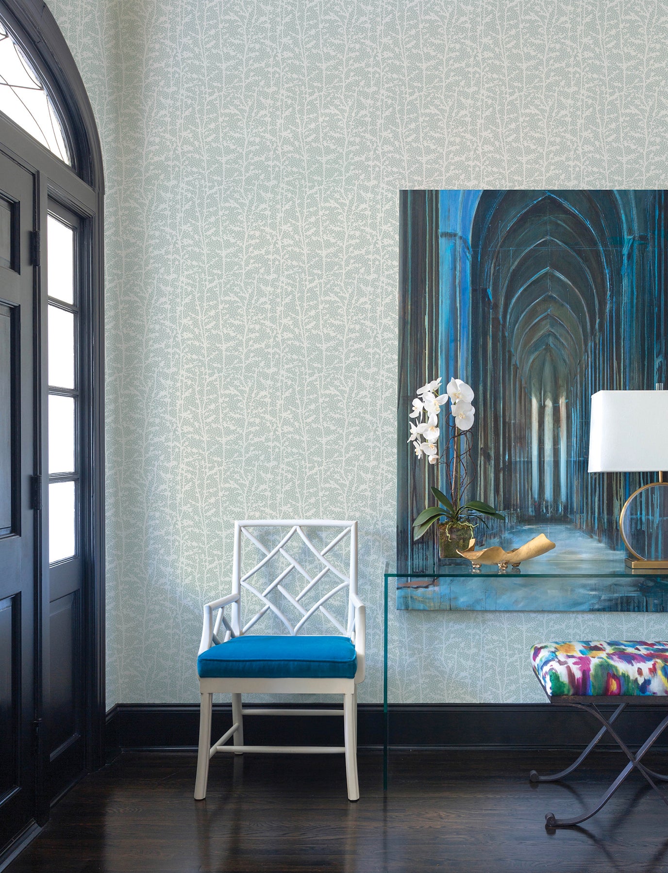 Layton Wallpaper in sage color - pattern number 4197-84000 - by A Street Prints in the Kaleidoscope collection