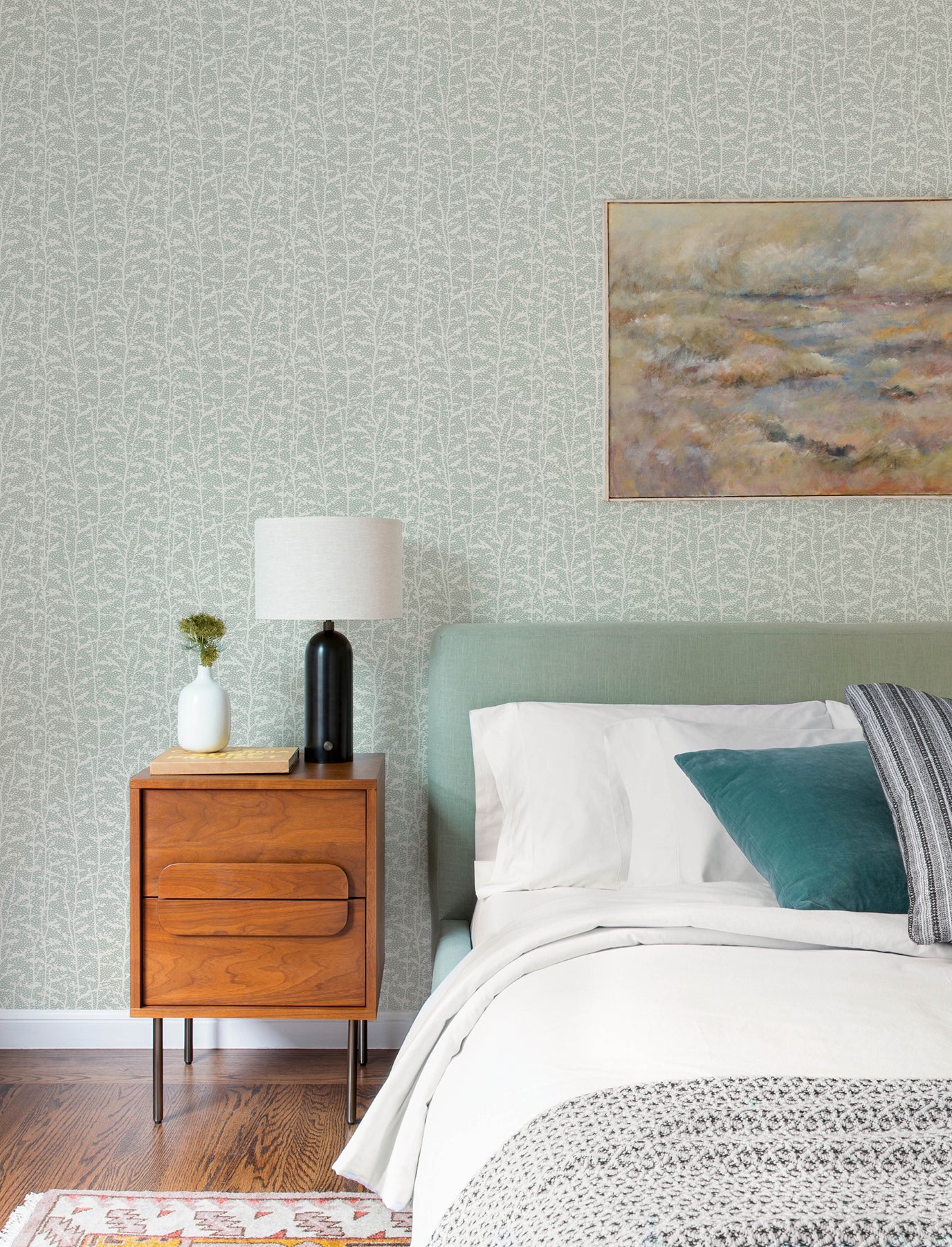 Layton Wallpaper in sage color - pattern number 4197-84000 - by A Street Prints in the Kaleidoscope collection