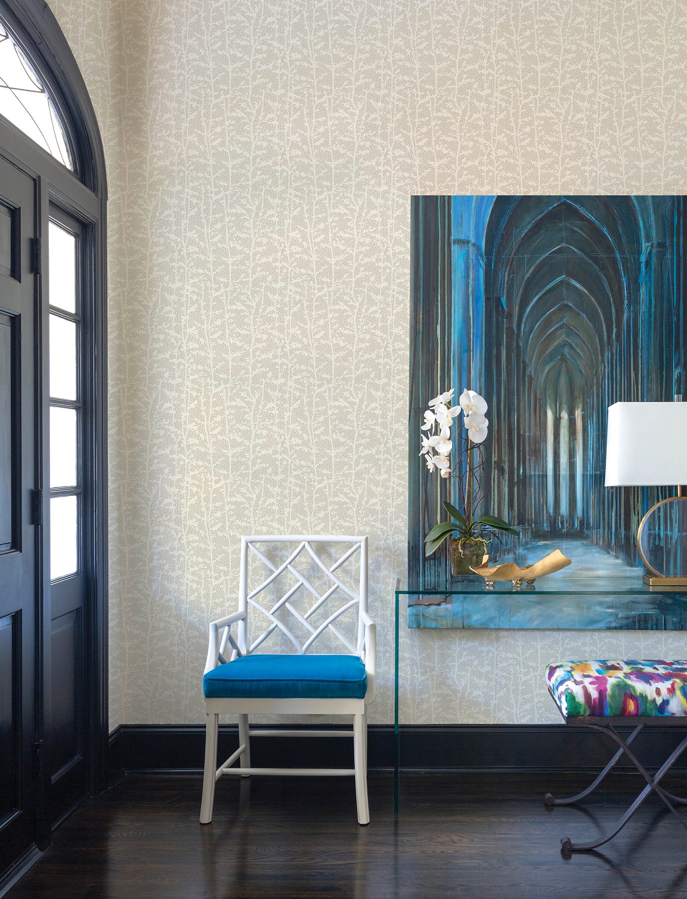 Layton Wallpaper in taupe color - pattern number 4197-84002 - by A Street Prints in the Kaleidoscope collection