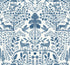 Anoki Wallpaper in blue color - pattern number 4197-84003 - by A Street Prints in the Kaleidoscope collection