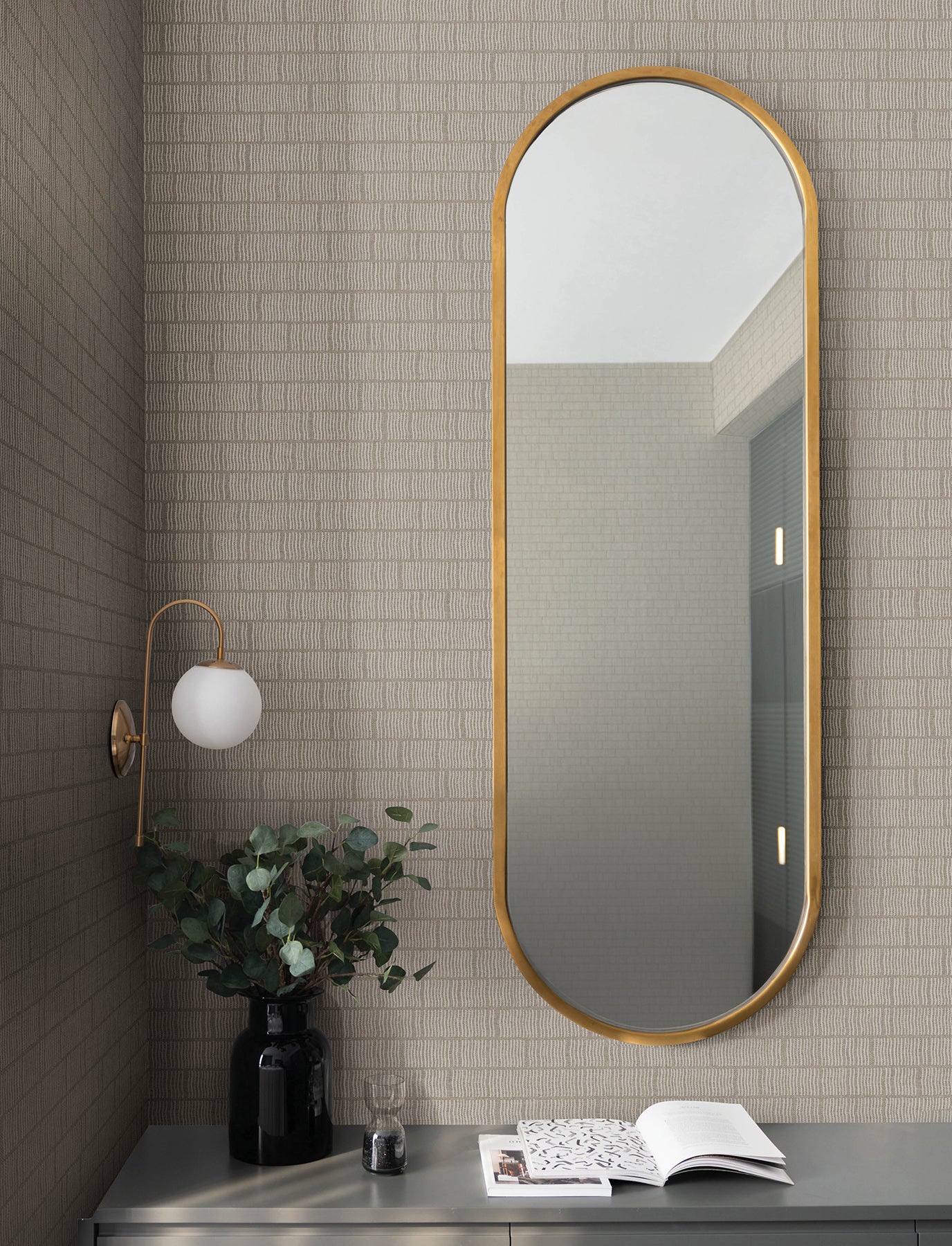 Collis Wallpaper in neutral color - pattern number 4198-27815 - by A Street Prints in the Moderne Deco Timeless Glamour collection